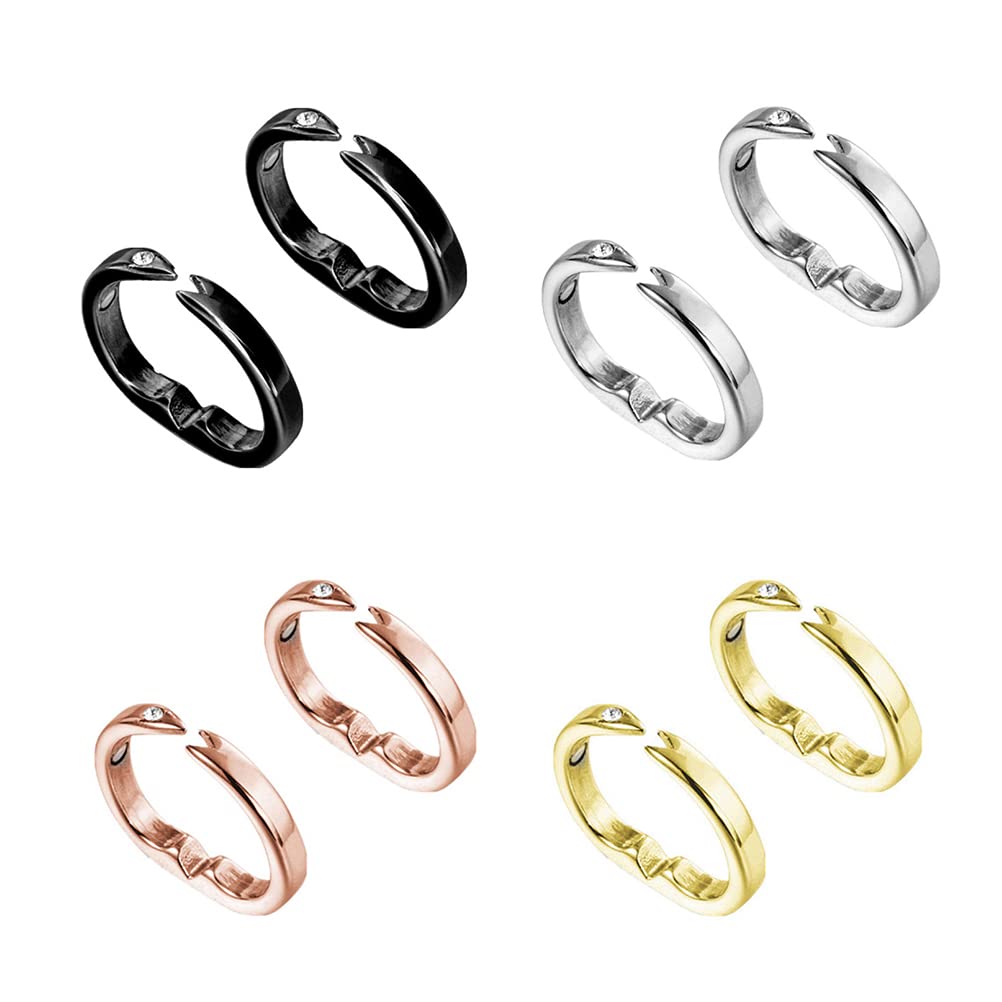 Fencelly 2 Pack Magnetic Lymphatic Drainage Rings - Adjustable Weight Loss Bracelet for Men & Women - Improve Circulation & Reduce Swelling - Perfect for Post-Workout Recovery & Wellness Routine