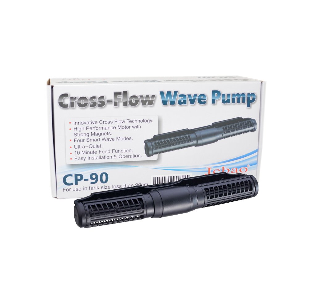 Jebao SCP-90 Cross Flow Pump Wave Maker with Controller for Aquarium, Saltwater & Reef Tank - Powerful Water Circulation for Marine Life & Coral Health