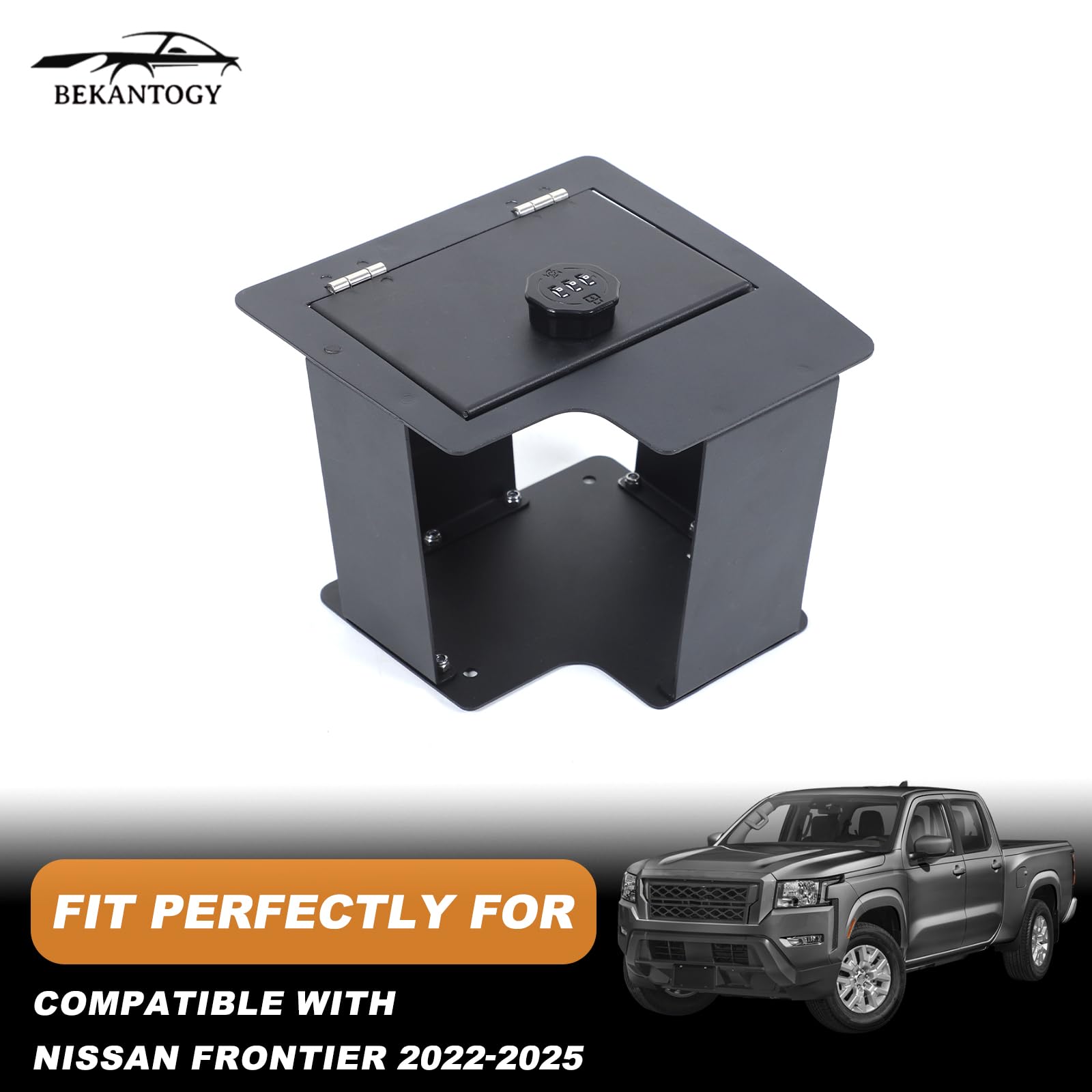 2022-2025 Nissan Frontier Car Armrest Safe Box with 3-Digit Combination Lock - Center Console Storage Organizer for Valuables | Secure Storage Solution for Road Trips & Daily Commute