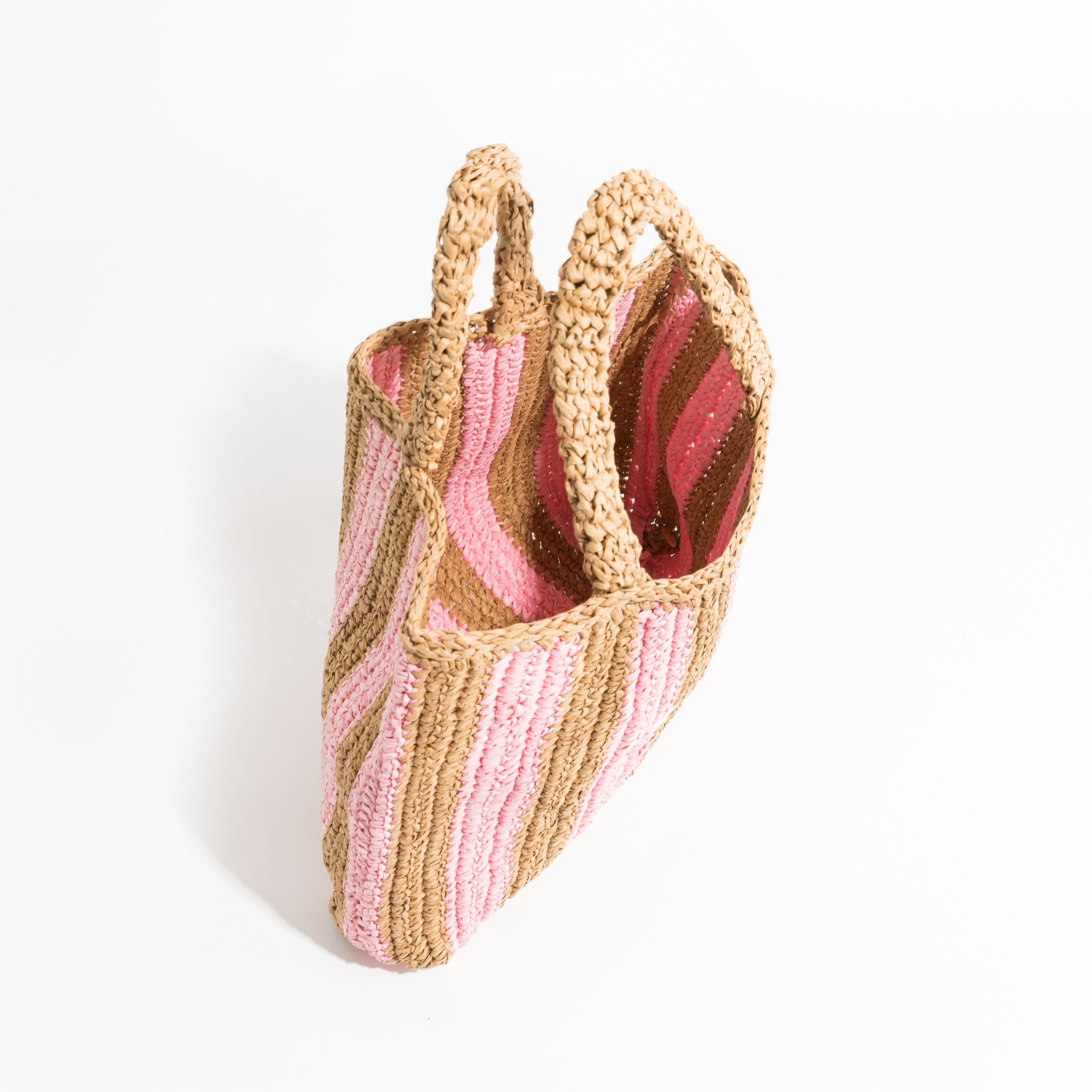 Stylish Women's Striped Straw Handbags - Trendy Summer Beach Tote for Vacation, Shopping & Outdoor Activities