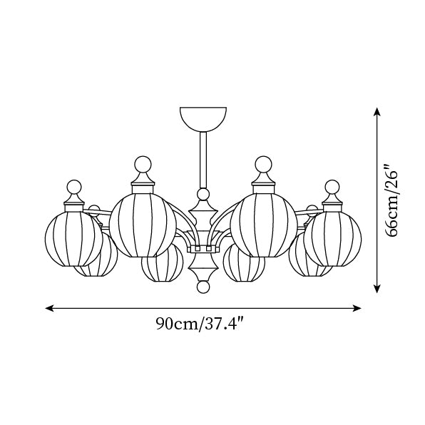 Mirena Crystal Chandelier - Elegant Modern Ceiling Light Fixture for Dining Room, Living Room & Bedroom Decor