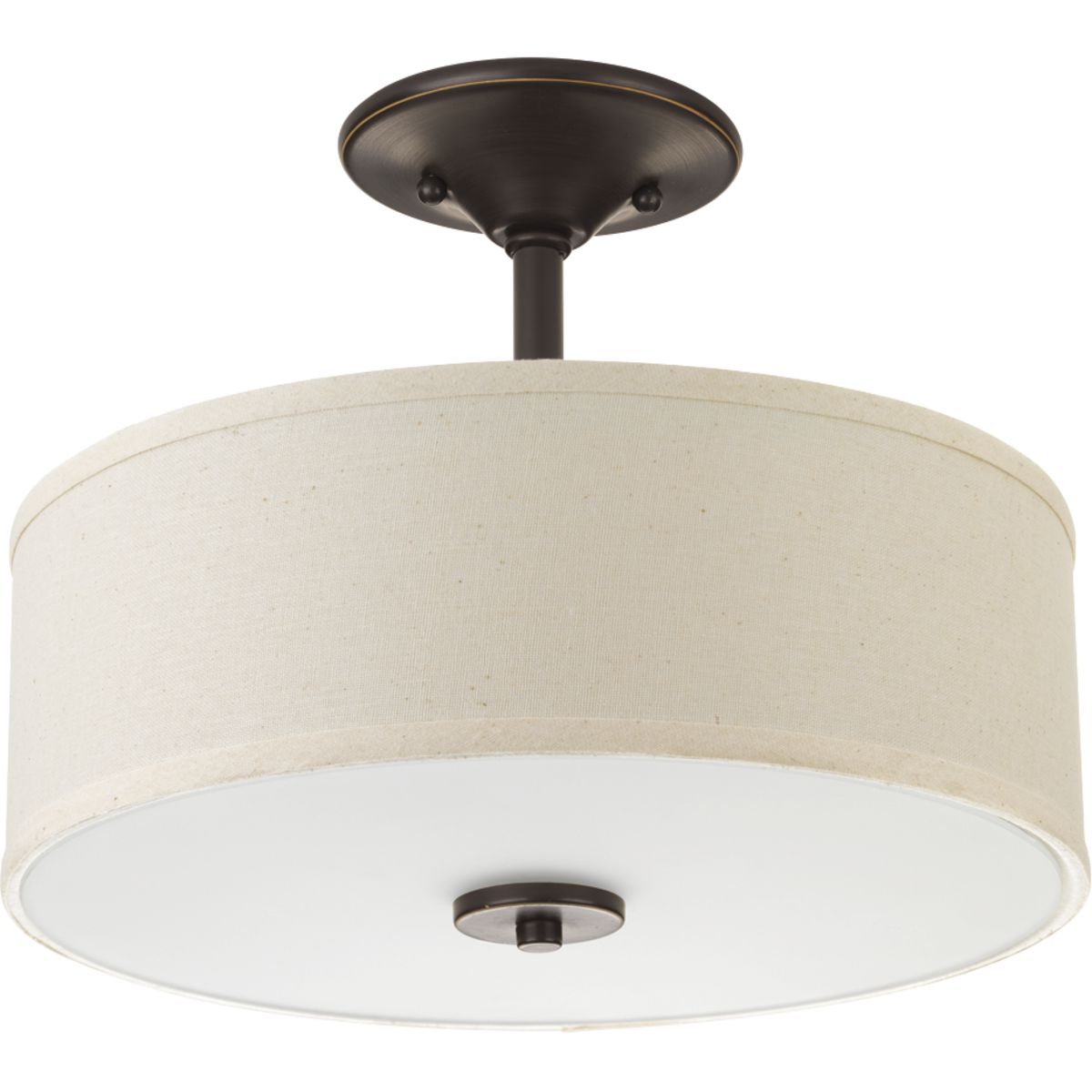 Inspire Collection 13 LED Semi Flush Mount Ceiling Light - Modern Energy Efficient Lighting for Bedroom, Hallway & Living Room