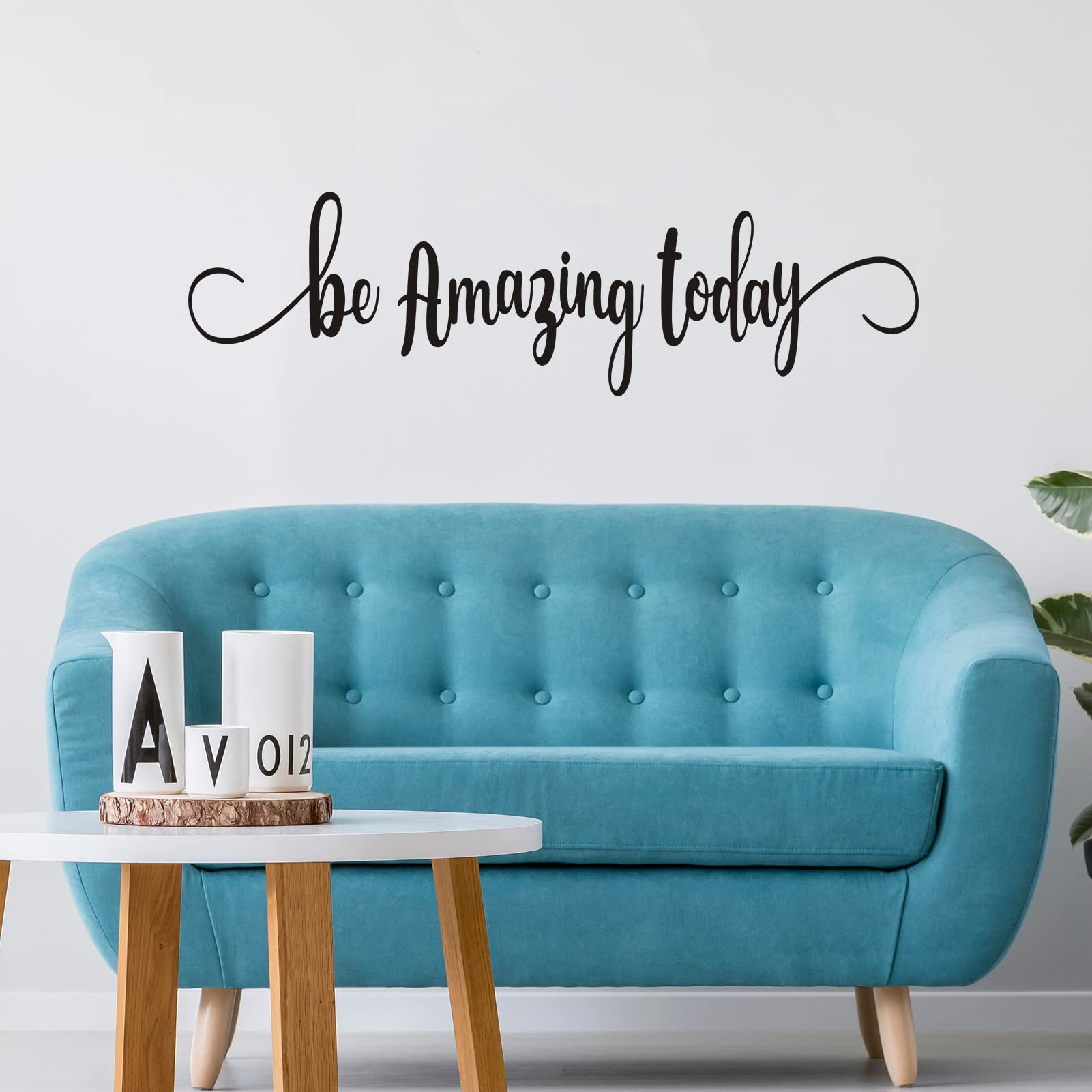 Bathroom Wall Decals - Family Wall Stickers (Easy to Install) - Inspirational Vinyl Wall Art for Home, Bedroom, Gym, Office, Kitchen, Classroom - Motivational Quotes for Women & Men - Farmhouse Decor - 35x9.8 Inches - Perfect for Entryway, Mirror, Door & Photo Wall Decor