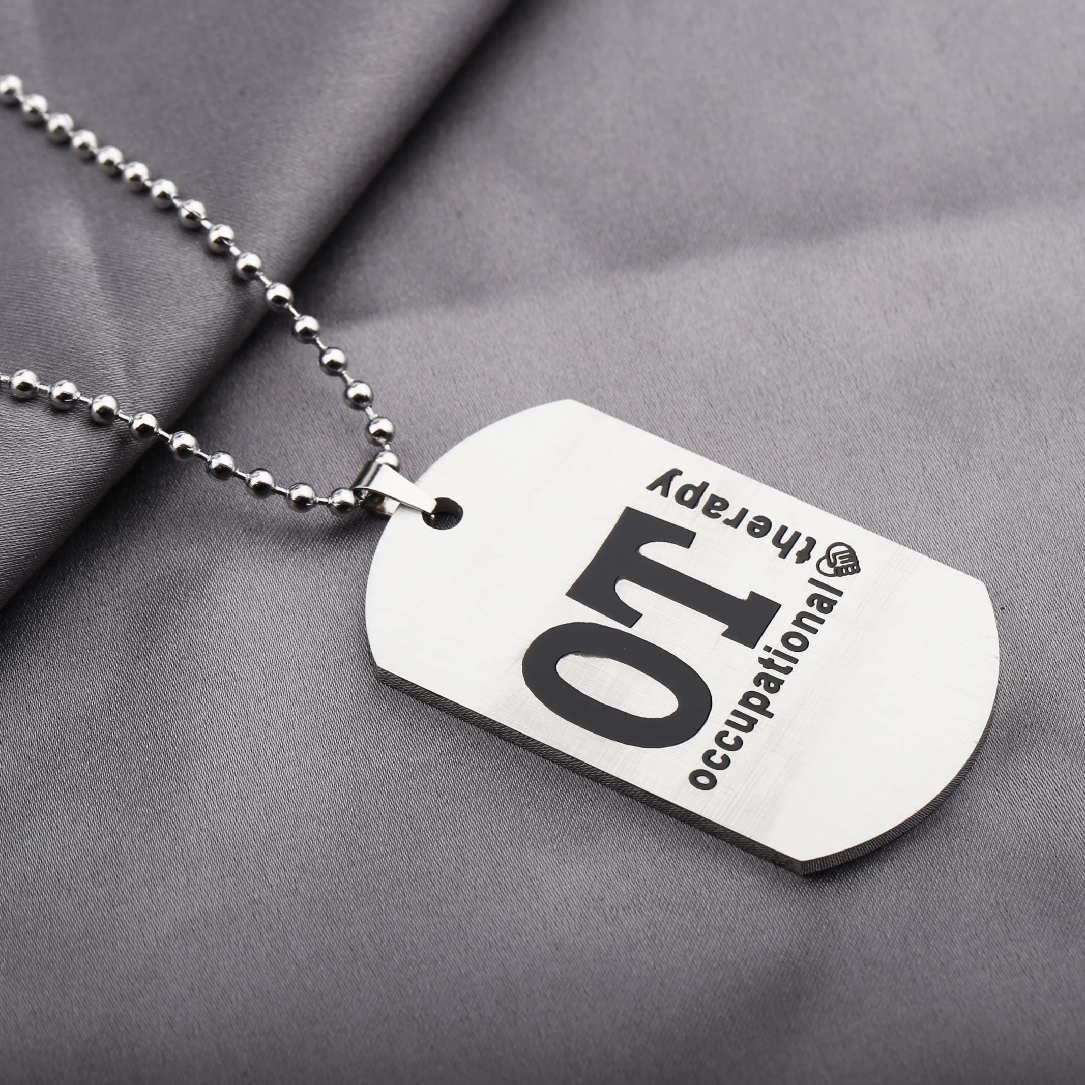 WKXZMTR OT Keychain Necklace - Occupational Therapist Jewelry Gift for OT Graduation, Appreciation & Daily Wear | Perfect for Therapists, Students & Healthcare Professionals