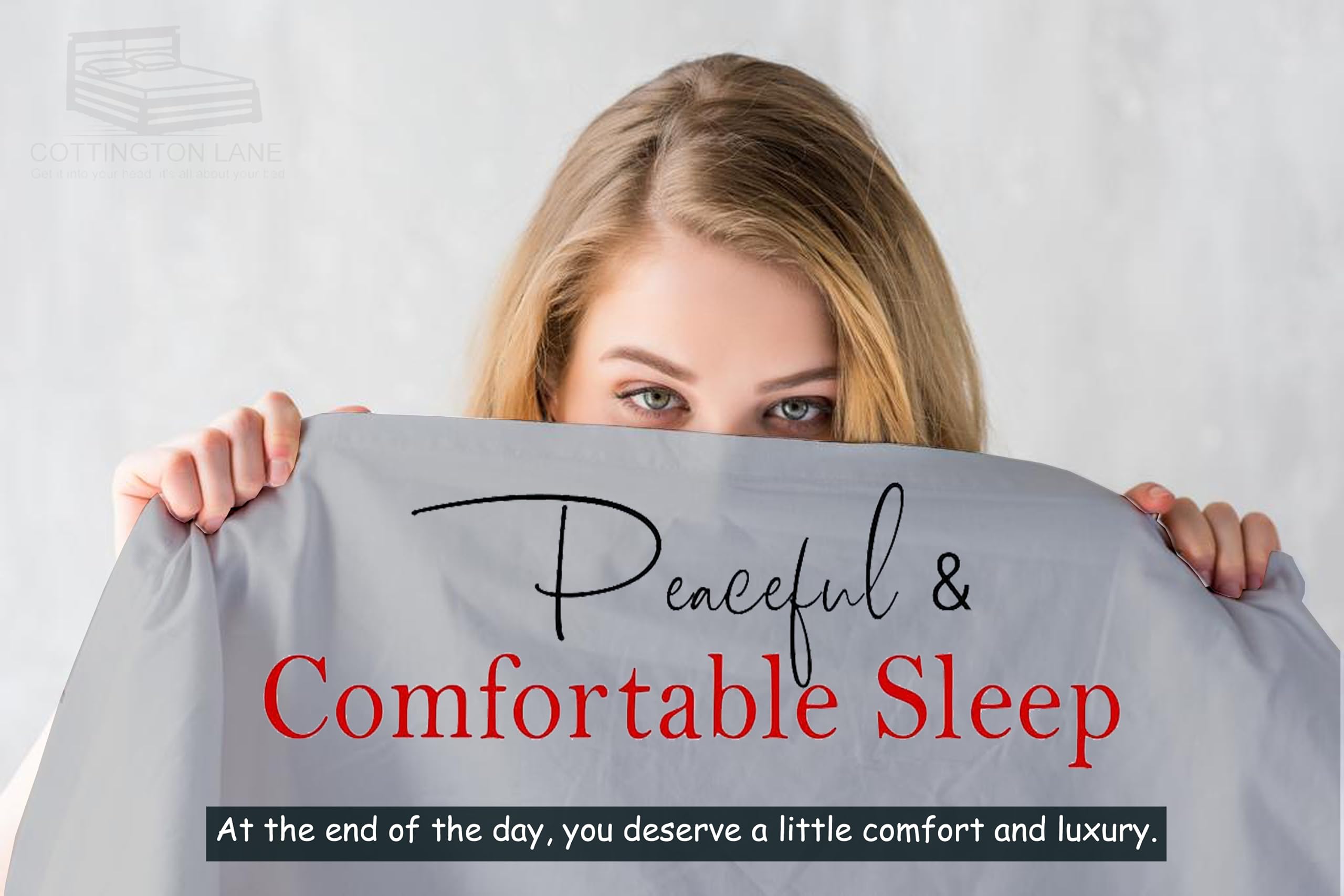 Split King Sheets Set for Adjustable Beds - 12 Inch Deep Pocket Cotton Twin XL Fitted Sheets - Silver Grey Solid - Perfect for Adjustable Beds, Guest Rooms & Master Bedrooms