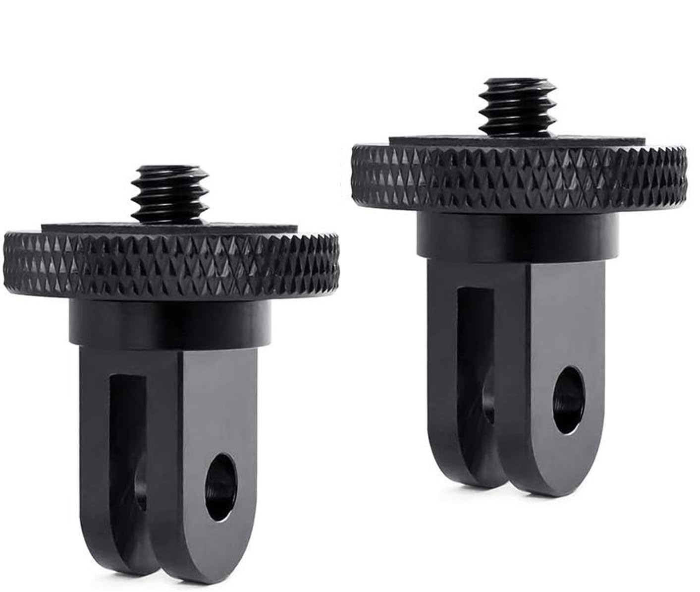 2-Pack 1/4-20 Screw Tripod Mount Adapter for GoPro Hero10/9/8/7, Insta360 ONE X4/X3/X2, DJI OSMO Action - Universal Action Camera Accessory for Vlogging, Travel & Outdoor Adventures
