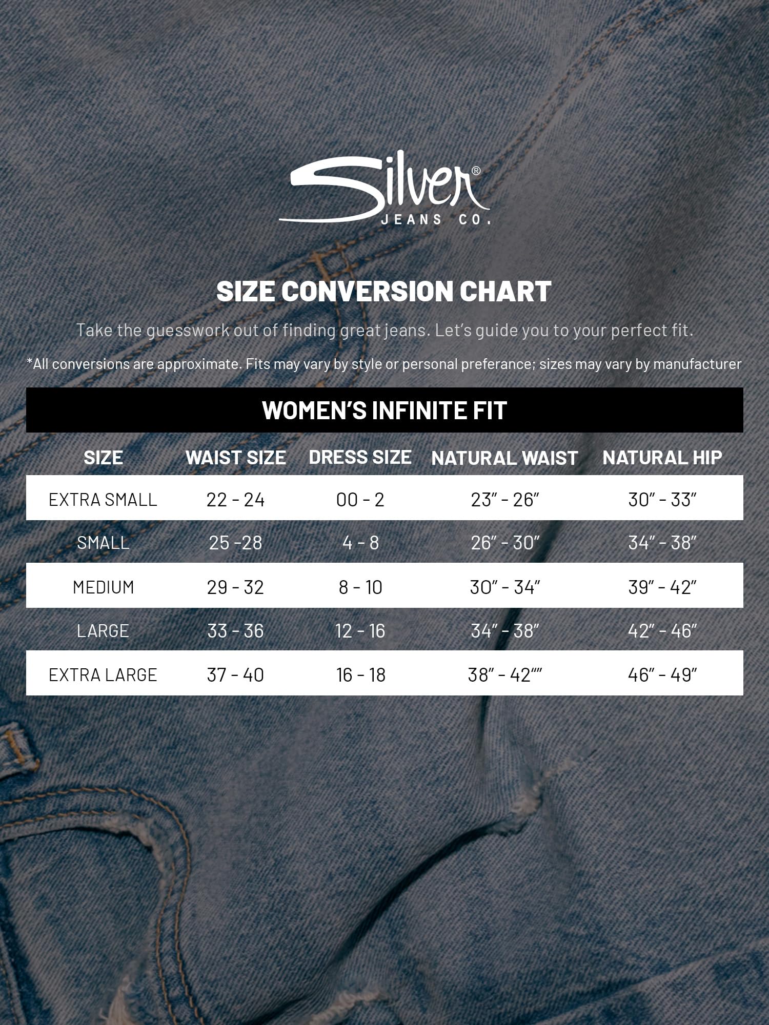 Silver Jeans Co. Women's Infinite Fit High Rise Bootcut Jeans - Stretch Denim Pants for Casual Wear & Night Out | Perfect for Work, Date Night & Everyday Comfort