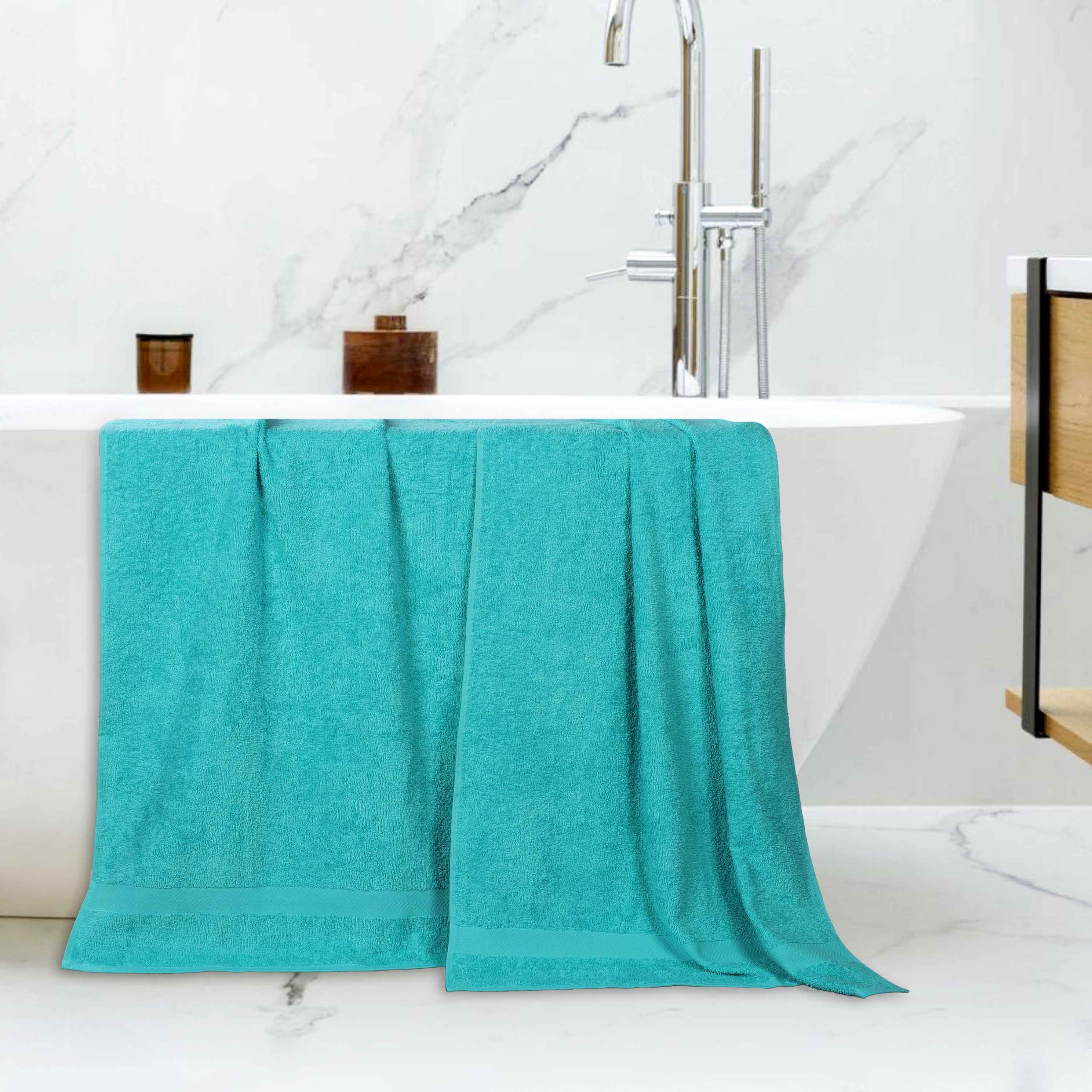Franklin Eco-Friendly Organic Cotton 2-Piece Bath Sheet Set | Ultra Soft & Absorbent Towels for Spa, Beach & Luxury Bathroom Use