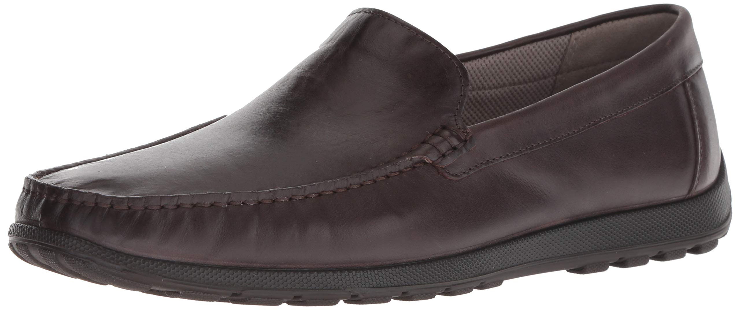 ECCO Men's Soft Leather Moccasin Slip-On Shoes – Comfortable & Stylish Casual Loafers for Everyday Wear, Office, and Travel