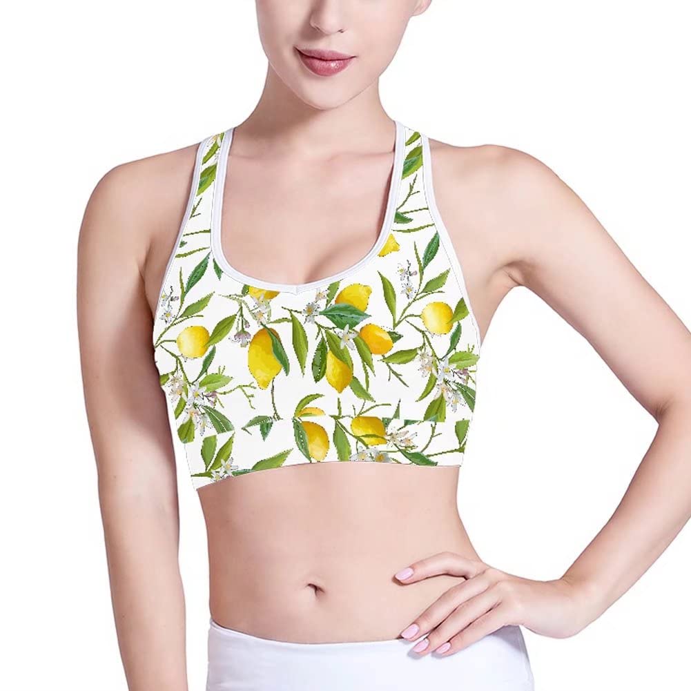 **Wirefree Padded Sports Bras for Women - Comfortable Workout Yoga Gym Fitness Bra with Racerback Design - Perfect for Running, Yoga & Activewear**