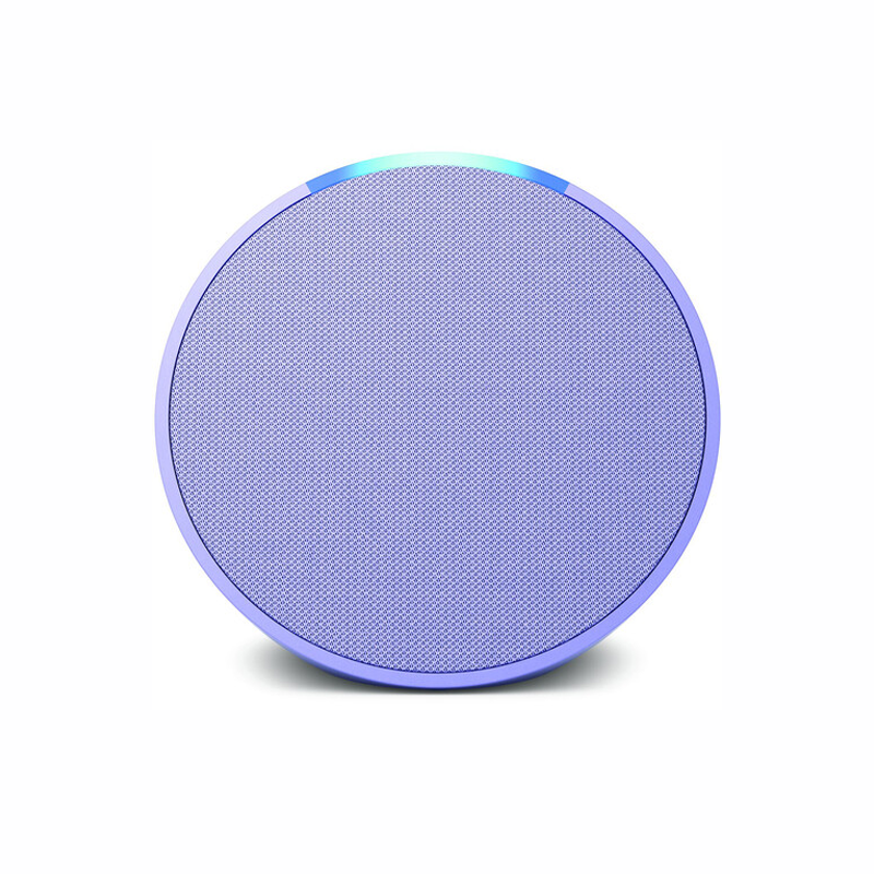 Echo Pop Smart Speaker with Alexa | Lavender Color | Compact Design for Home, Office & Bedroom | Hands-Free Voice Control & Music Streaming