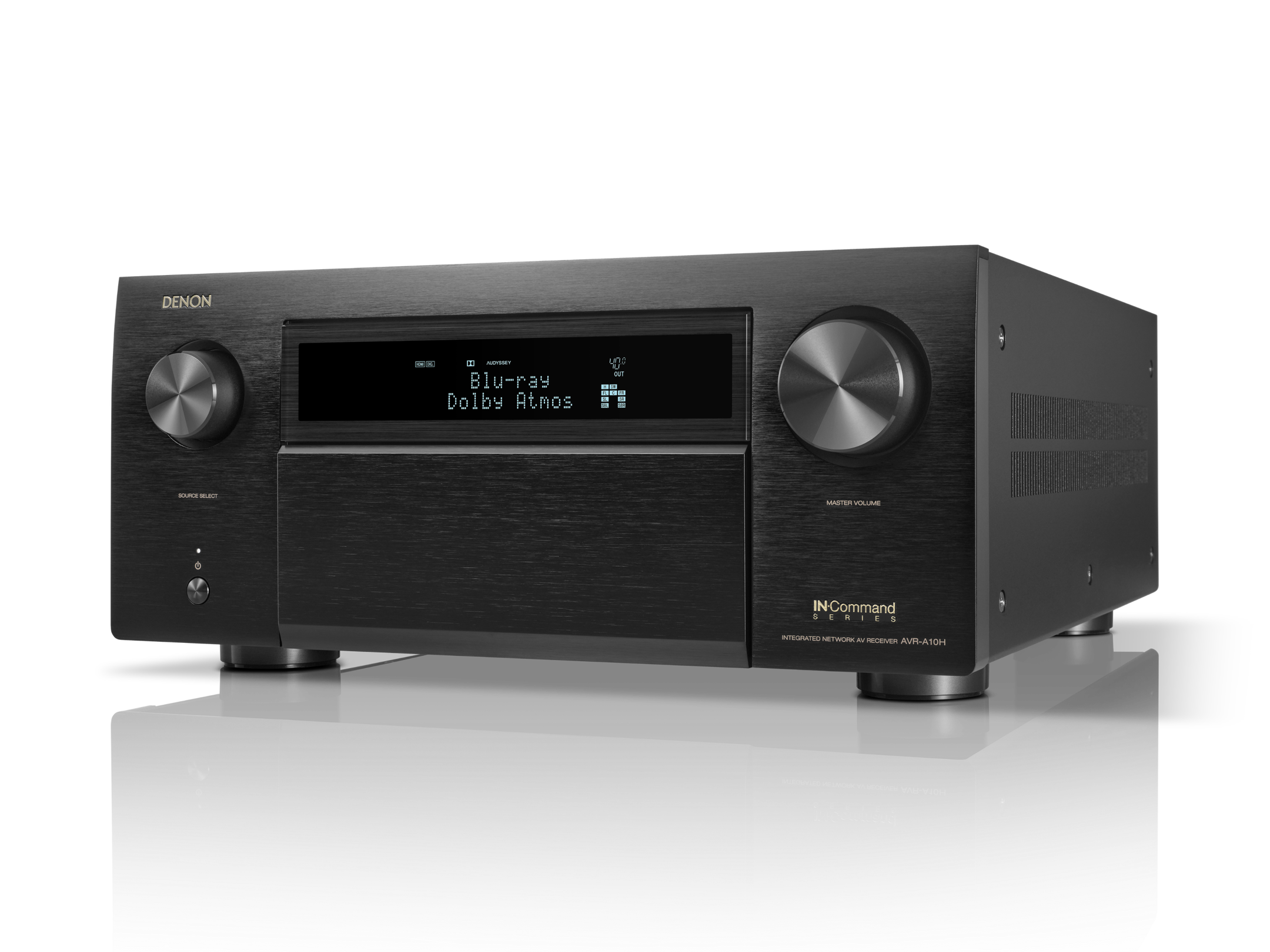 Denon AVR A10H 13.4 Channel 8K AV Receiver with HEOS | 150W Power | Dolby Atmos | 4K/120Hz | Home Theater System for Movies, Gaming & Music Streaming