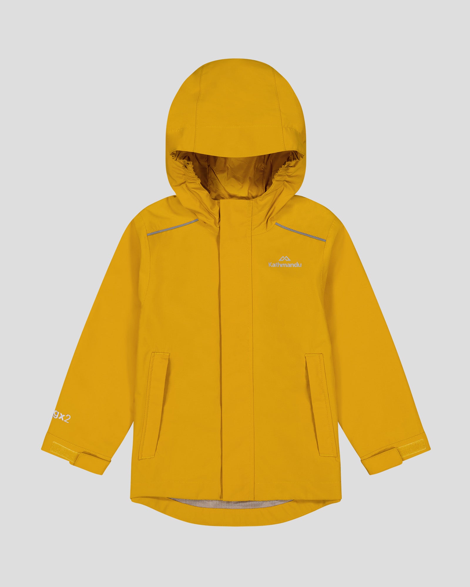Andulo 2-Layer Waterproof Rain Jacket for Kids - Golden Yellow | Outdoor Play, School & Rainy Day Protection