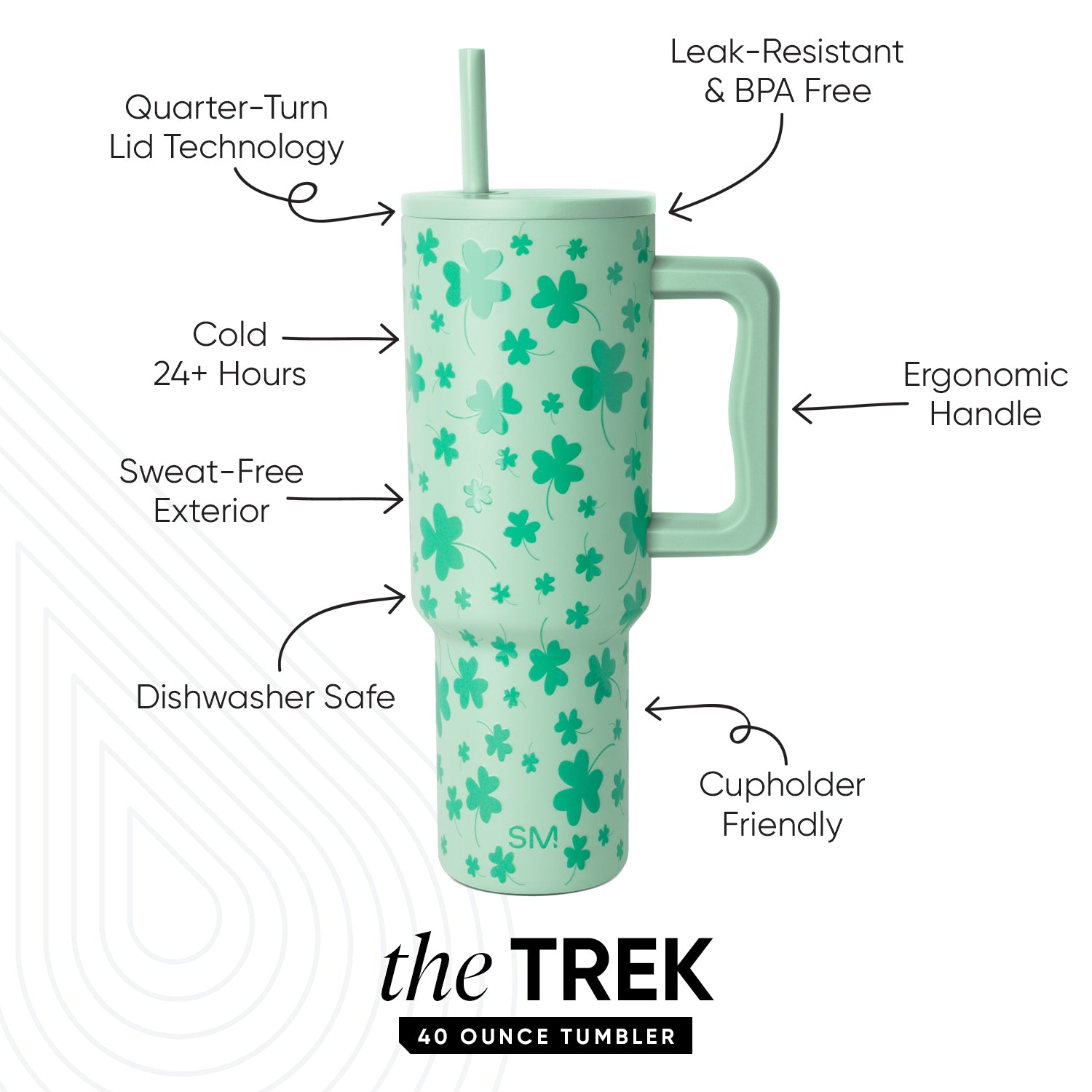 Premium Trek Tumbler 191 - 20oz Stainless Steel Vacuum Insulated Water Bottle with Leakproof Lid - Keeps Drinks Hot/Cold for 24 Hours - Perfect for Hiking, Camping, Gym & Outdoor Adventures