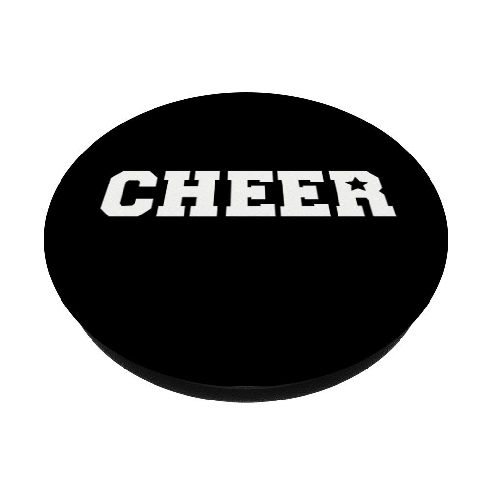 Cheer PopSockets PopGrip - Interchangeable Phone Grip & Stand for iPhone, Samsung, Tablets - Perfect for Selfies, Gaming, and Hands-Free Viewing