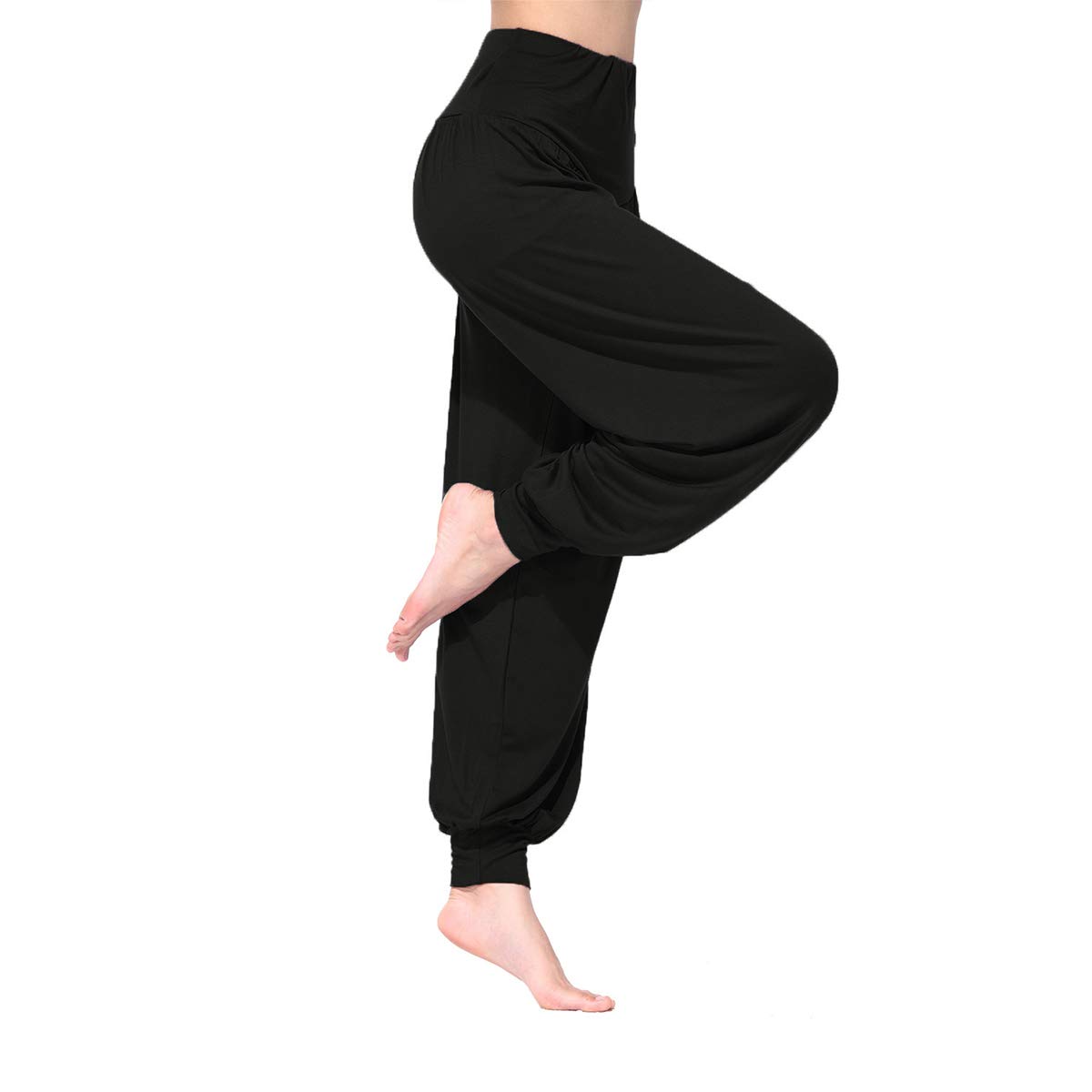 BeautyWill Women's High Waist Harem Yoga Pants - Soft Modal Loose Fit Workout & Pilates Pants for Casual Wear, Lounge & Exercise - Perfect for Yoga, Gym, Travel & Relaxation at Home