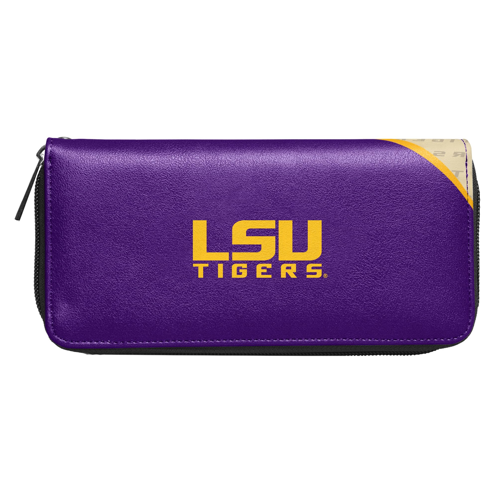 Littlearth Women's NCAA Curve Zip Organizer Wallet - Stylish & Functional Card Holder for College Sports Fans - Perfect for Game Days, Travel & Everyday Use