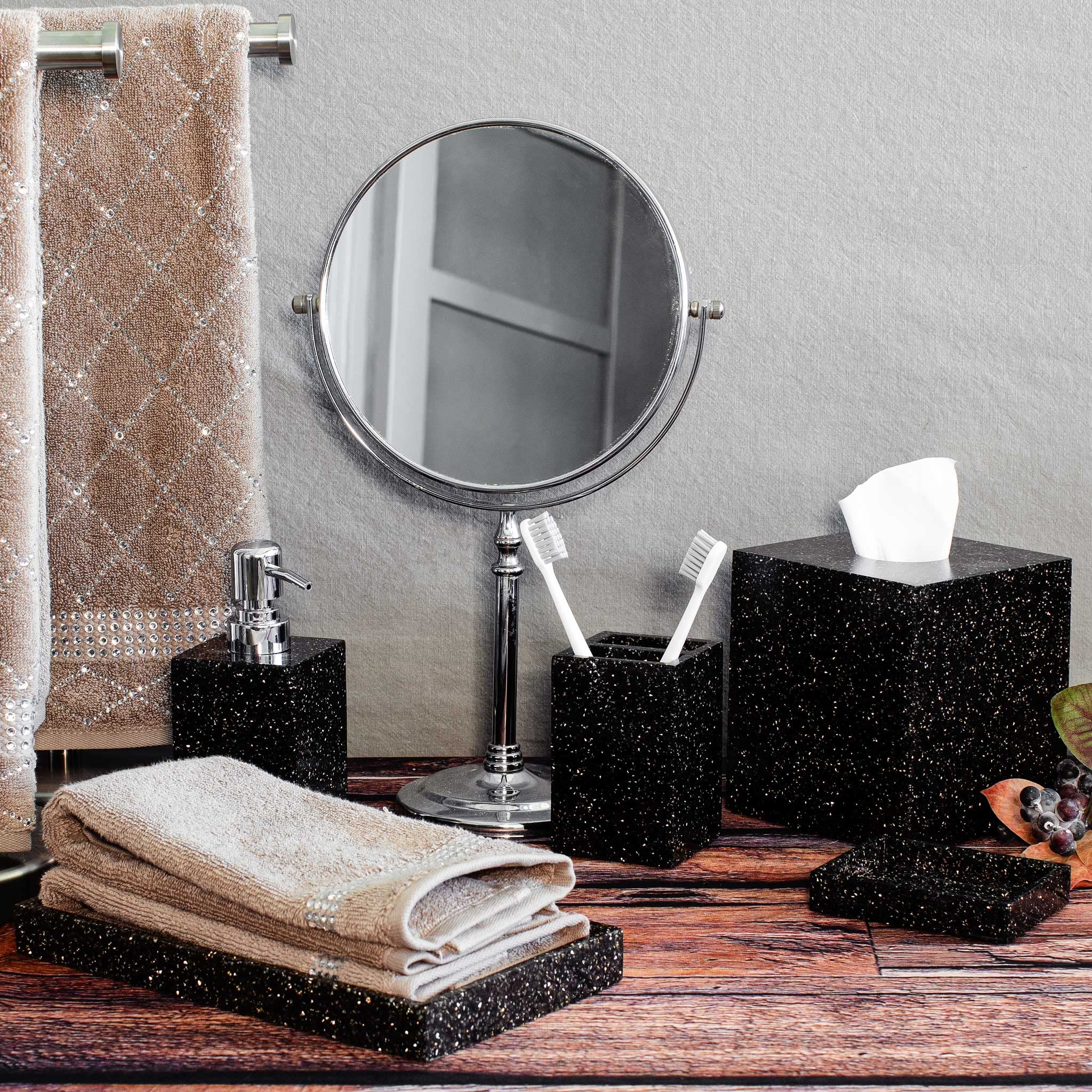 Luminous Rhinestone Toothbrush Holder - Luxury Bathroom Decor for Home & Hotel