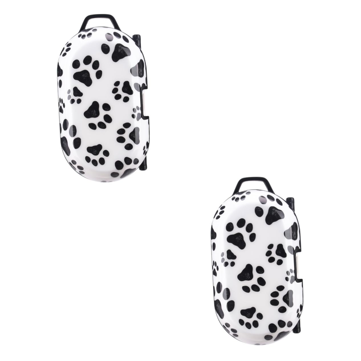 Angoily 2 Pack White Glossy Headphone Case - Protective Storage for Earbuds, AirPods, Wireless Headphones | Perfect for Travel, Gym & Daily Use