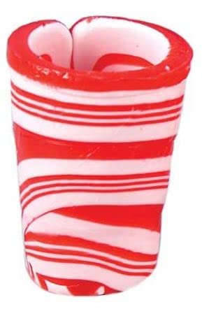 6 Peppermint Flavored Edible Spoons + 5 Milk Chocolate Spoons with Candy Cane Cup - Individually Wrapped Holiday Dessert Set - Perfect for Hot Cocoa, Coffee Stirring & Christmas Party Treats