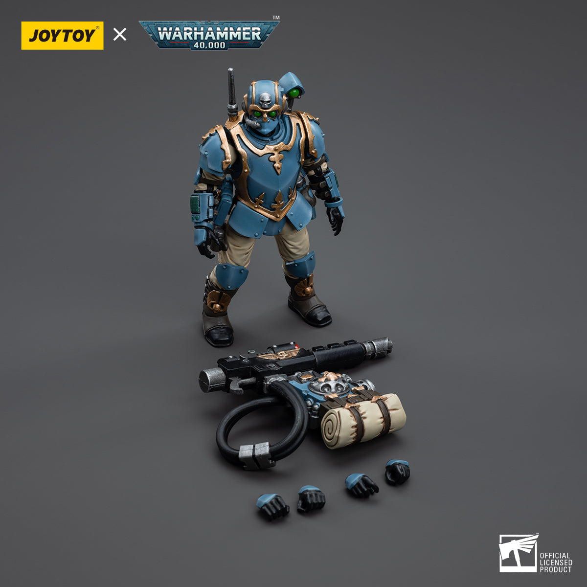 1/18 JOYTOY 3.75-inch Astra Militarum Tempestus Scions 55th Kappic Eagles Action Figure Set (5pcs) - Perfect for Warhammer 40K Collectors, Tabletop Gaming & Display