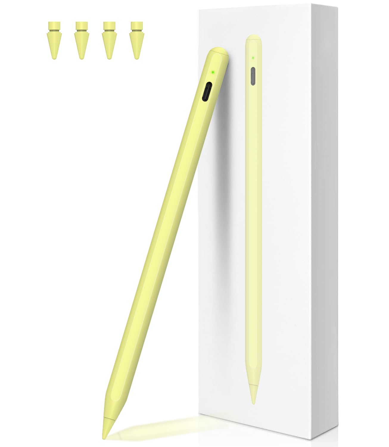 2nd Gen Magnetic Wireless Charging Stylus Pen for iPad - Tilt Sensitivity & Palm Rejection, Compatible with iPad Pro 11