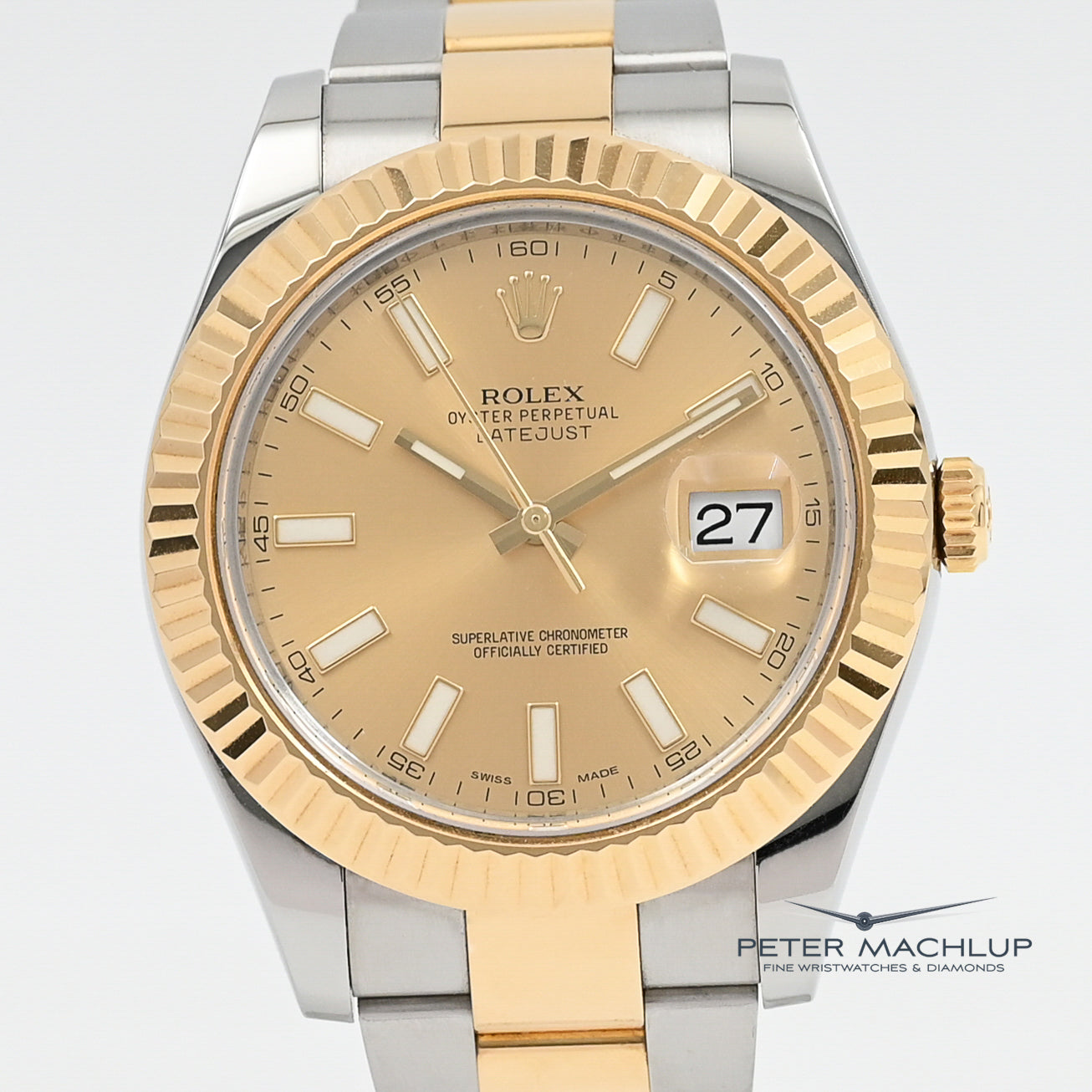 Rolex Datejust 2 41mm Men's Watch Stainless Steel Automatic 2014 Model - Perfect for Business, Formal Occasions & Luxury Gift Giving