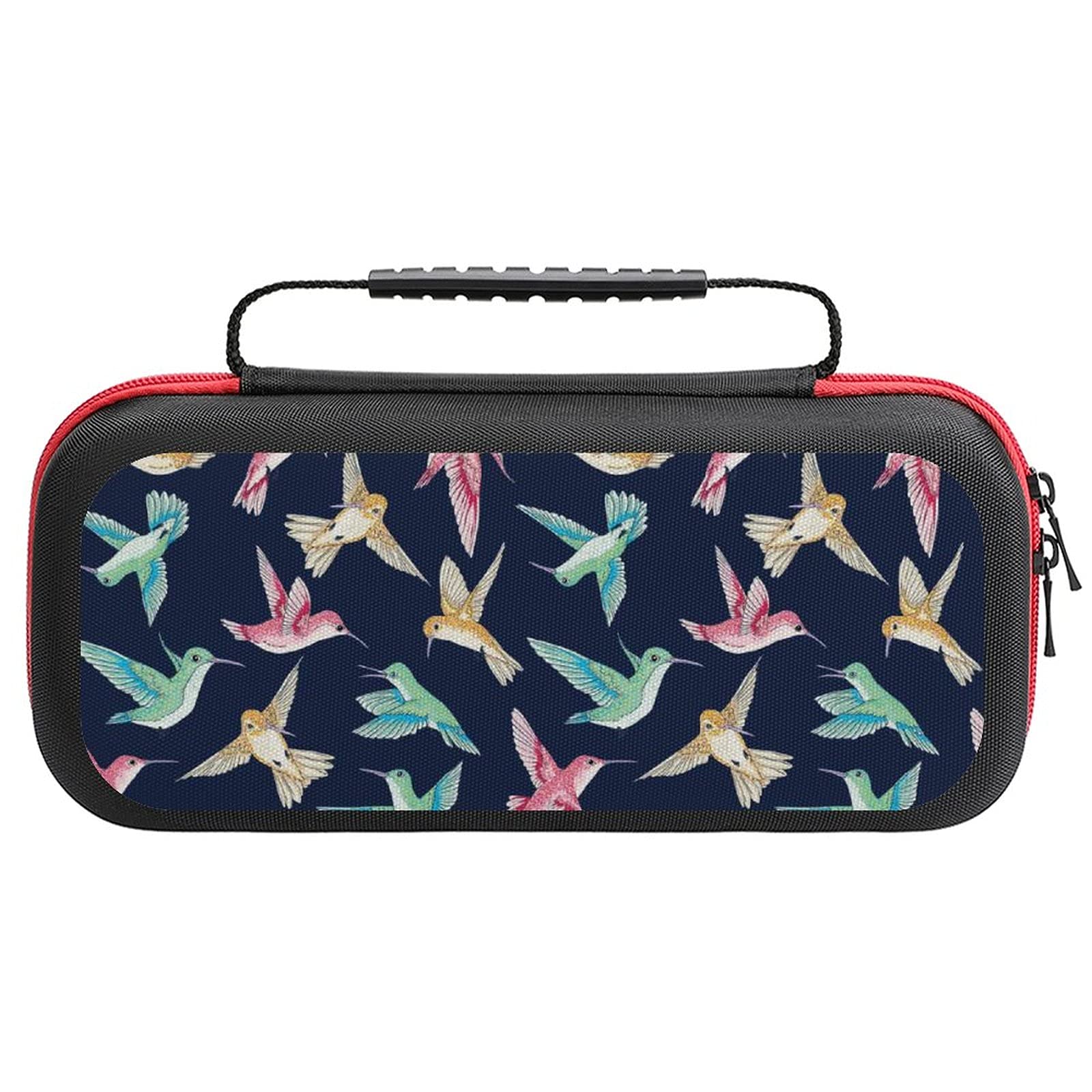 Nintendo Switch Lite Travel Case - Flying Little Birds Print Portable Storage Bag for Switch Lite & Accessories | Perfect for Gaming On-The-Go, Travel Protection, and Accessories Organization