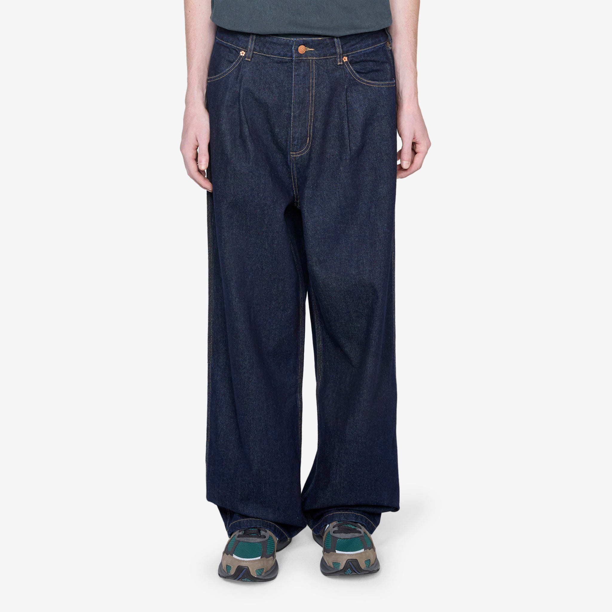 Frederick Men's Indigo Denim Pants - Classic Straight Fit Jeans for Casual Wear & Everyday Comfort