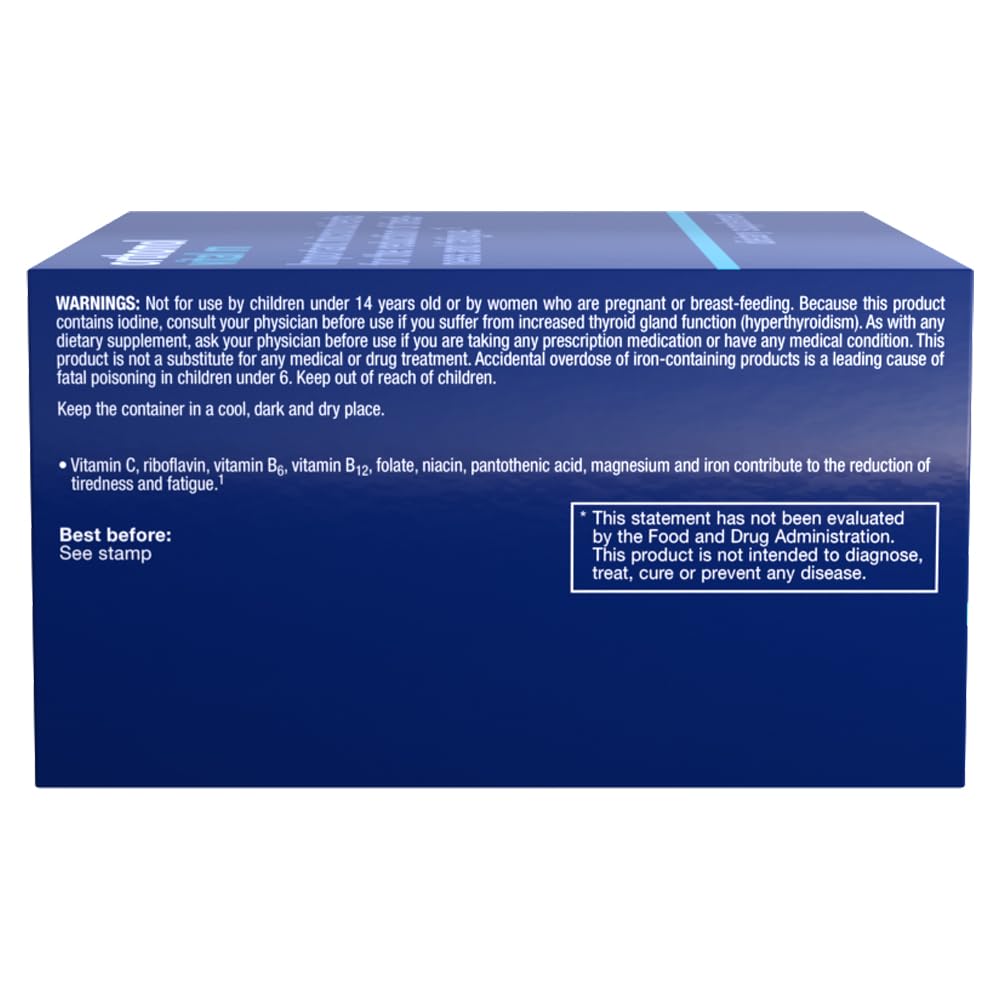 Orthomol Vital M Men's Multivitamin Supplement - 30-Day Supply with Vitamins A, B, C, D, E, K, Iodine & Omega-3 - Daily Immune Support & Energy Booster for Active Men