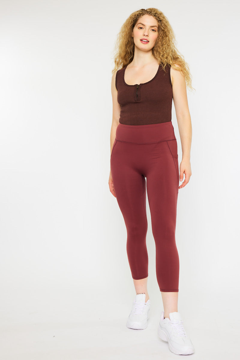 Best Demi High Rise Active Leggings for Women - Yoga, Running & Workout - Comfortable & Breathable Workout Pants for Gym & Everyday Wear
