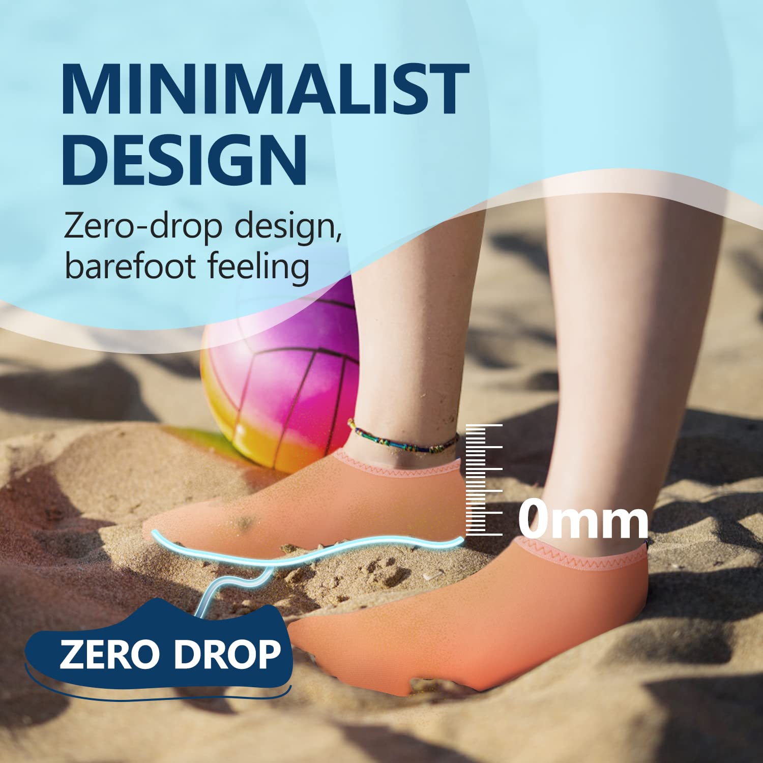 **JACKSHIBO Water Shoes for Women & Men - Quick-Dry Swim Shoes for Beach, Pool, Surfing & Yoga - Lightweight Aqua Socks for Swimming, Snorkeling & Water Sports**