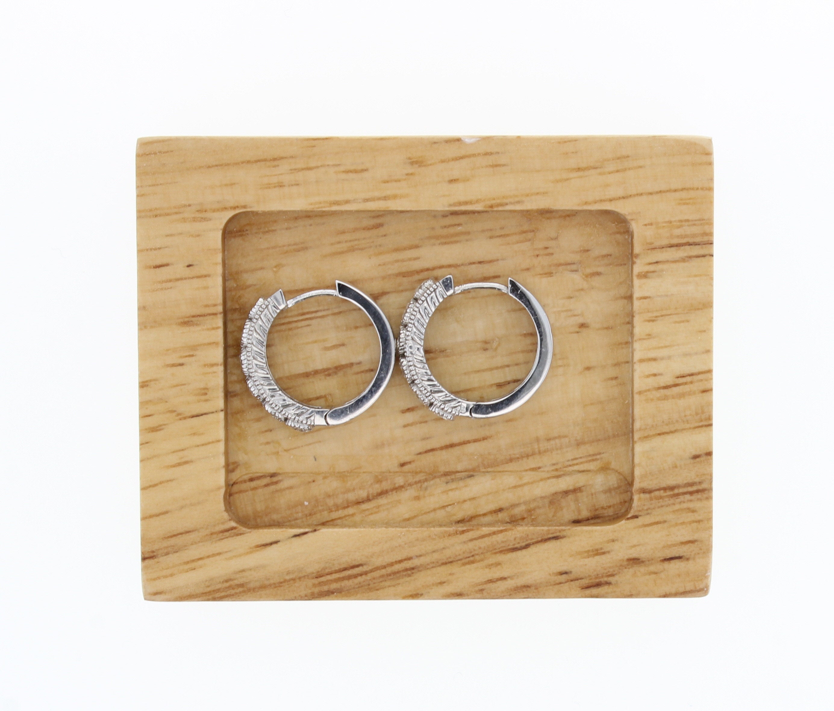 Antique Style Diamond Bezel Earrings .80cttw 14k White Gold - Elegant Vintage Jewelry for Weddings, Anniversaries & Special Occasions