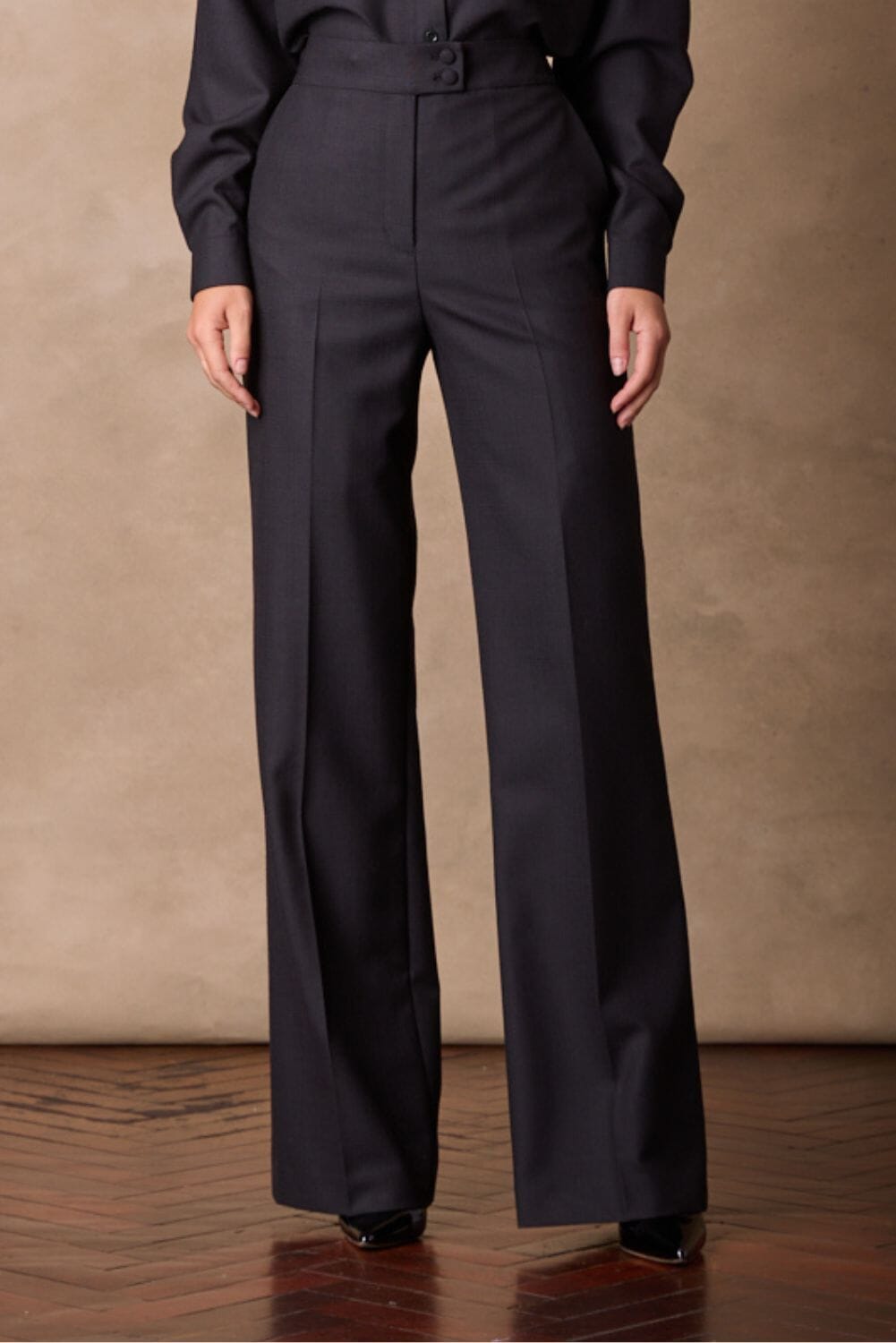 Laura Pant - Black High Waisted Stretch Work Pants for Women | Comfortable & Professional Office Wear | Perfect for Business Casual & Everyday Outfits