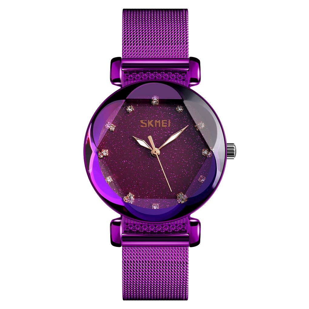 Starry Sky Watch for Women - Luxury Analog Luminous Dress Watch with Stainless Steel Band | Perfect for Casual & Evening Wear