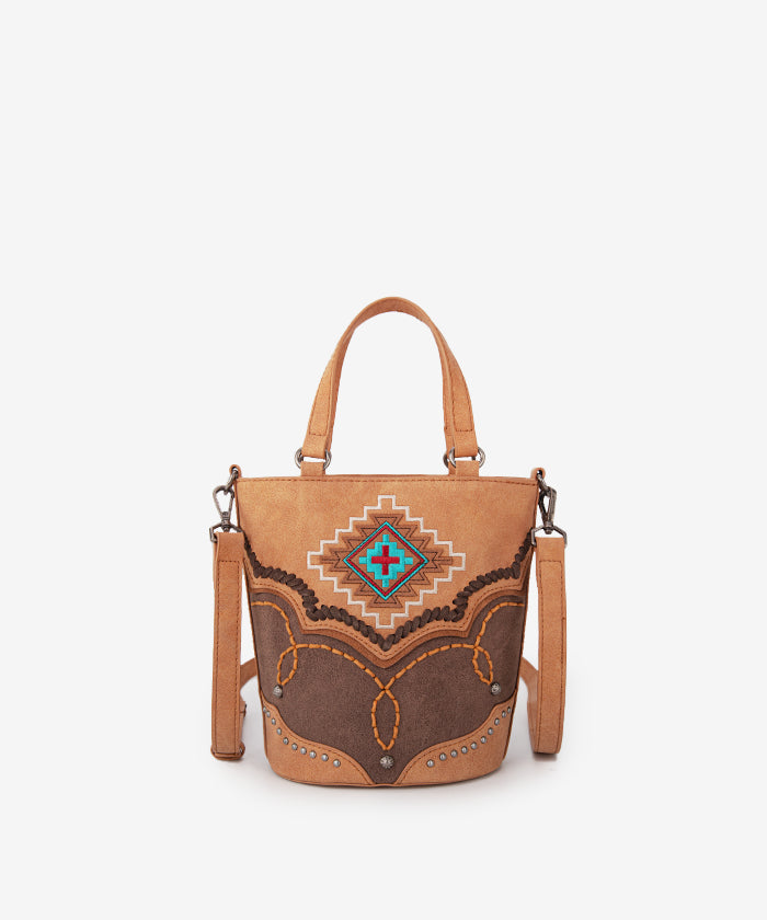 Montana West Aztec Crossbody Purse for Women - Stylish Leather Handbag with Adjustable Strap - Perfect for Daily Use, Shopping & Travel