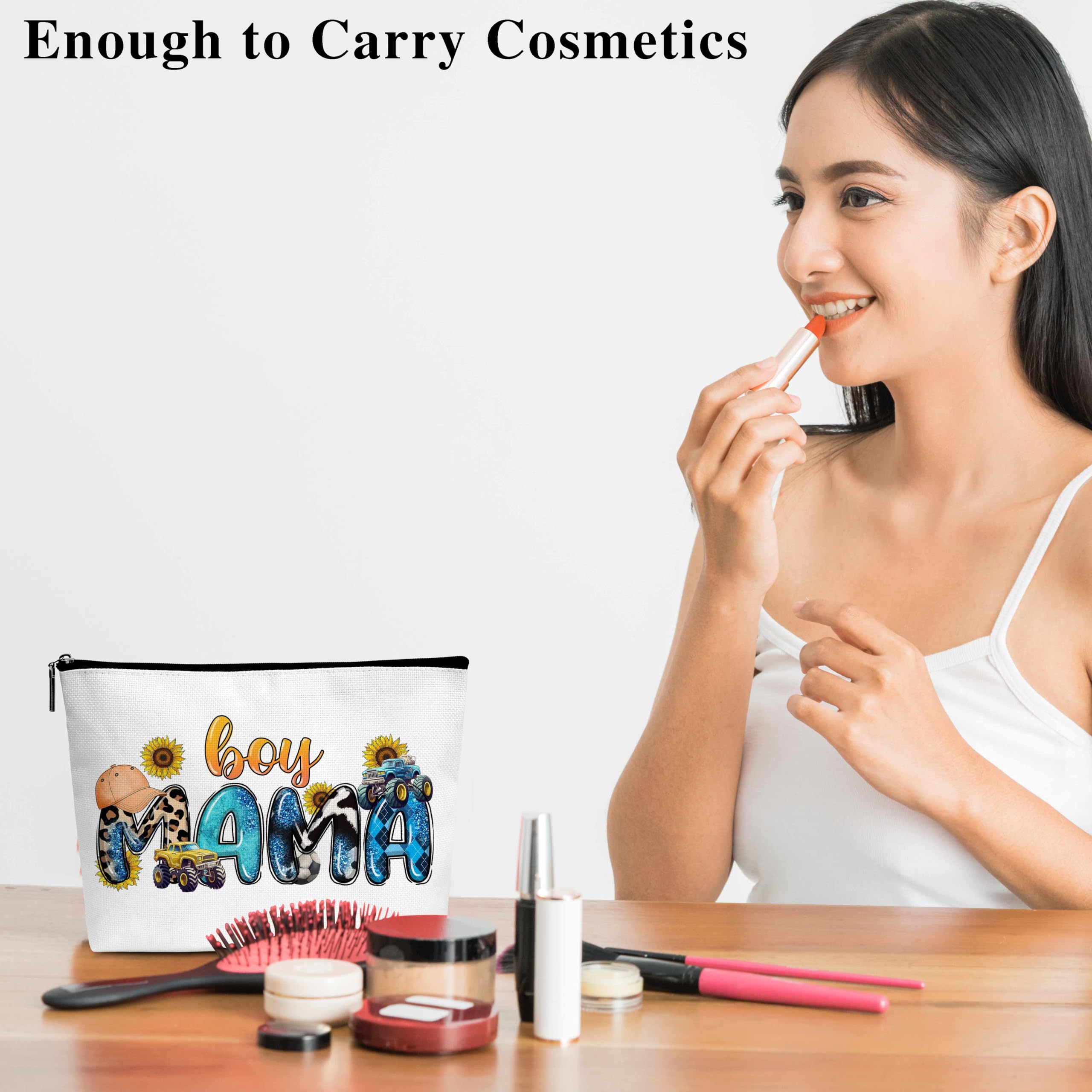 Stylish Cosmetic Makeup Bag with Zipper - Perfect Mother's Day & Birthday Gift for Mom from Daughter or Son | Travel Organizer & Beauty Storage Essential