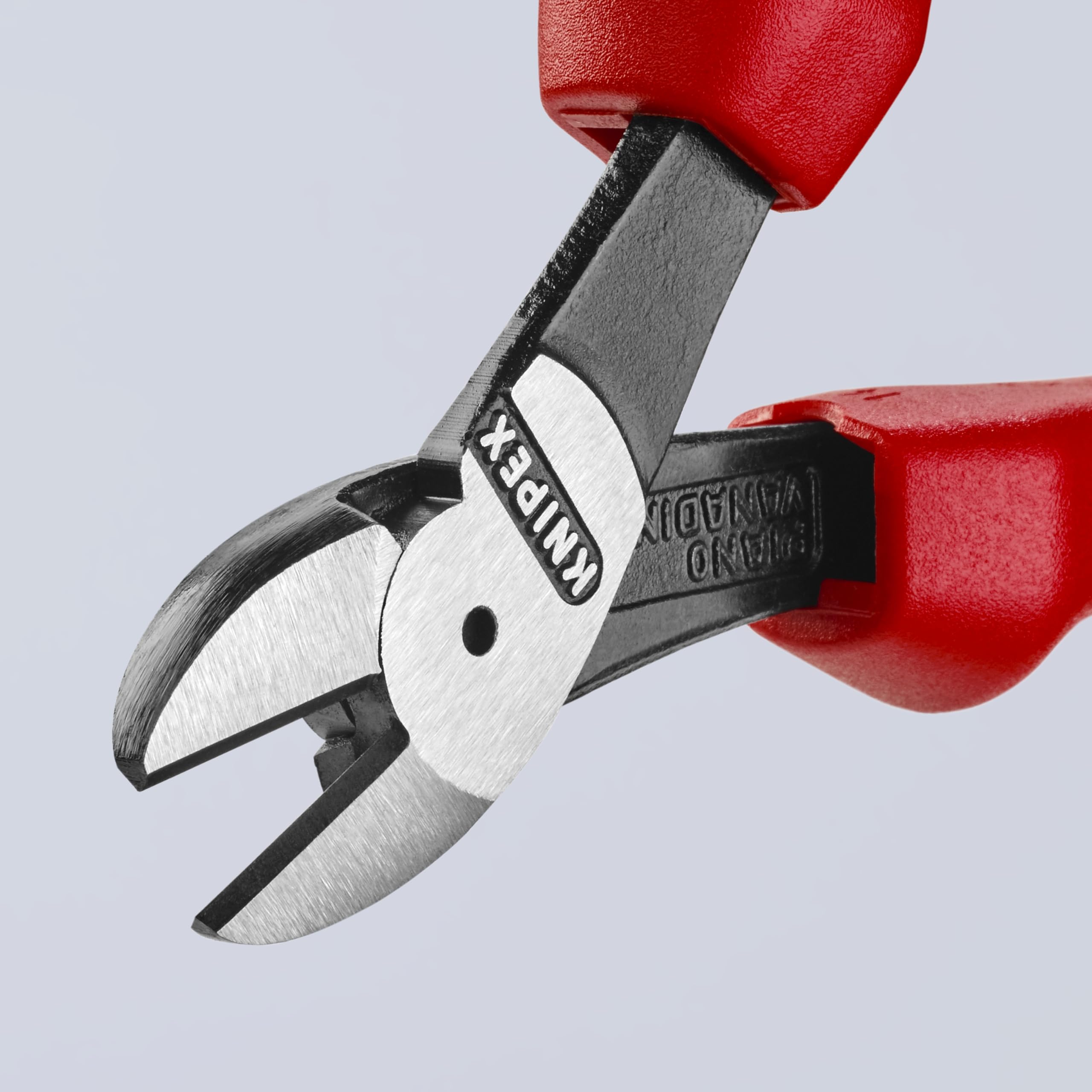 KNIPEX High Leverage Diagonal Cutters - Professional Red Wire Cutting Pliers for Electrical Work, DIY Projects & Home Repairs