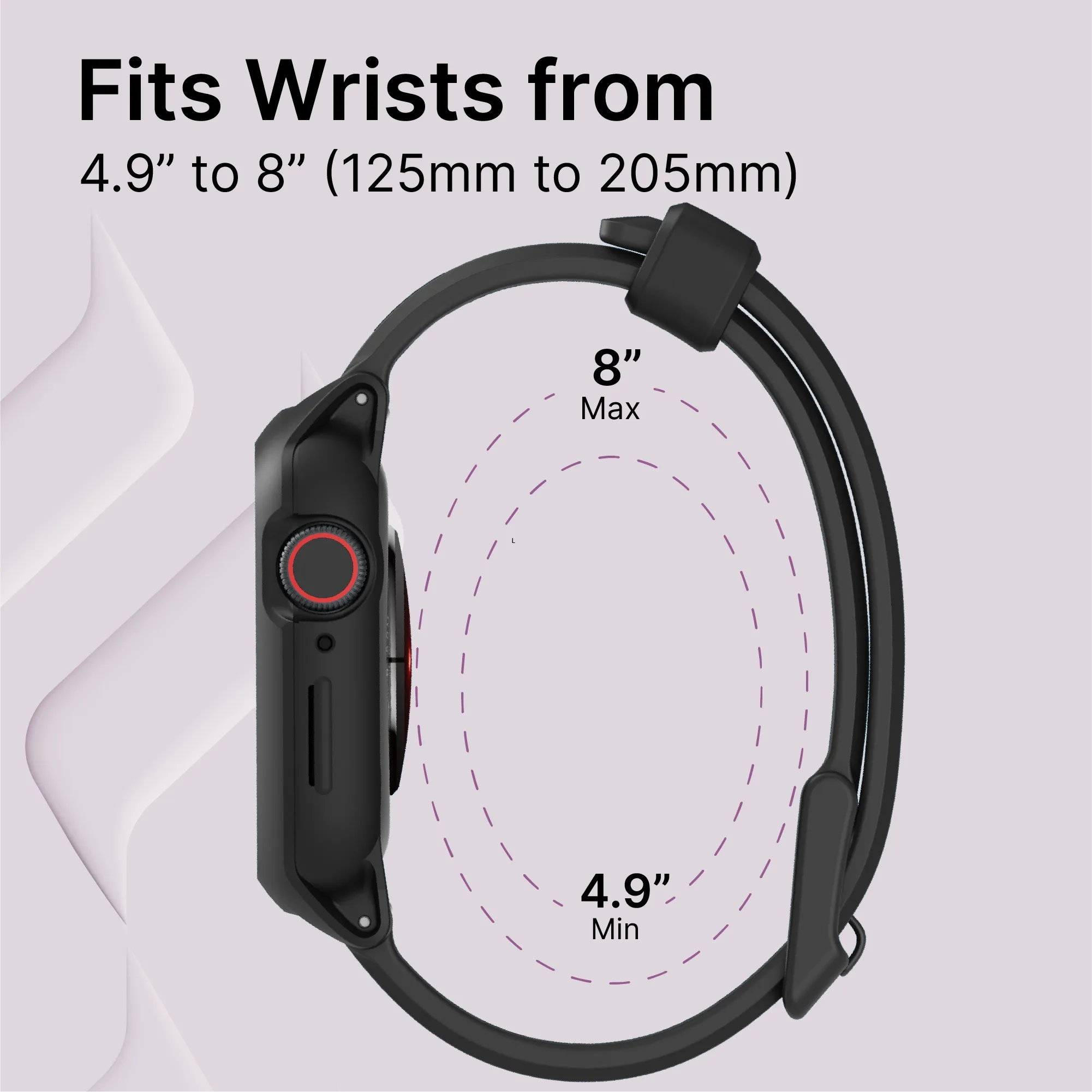 Durable 41mm Rugged Case & Band for Apple Watch Series 9/8/7 - Perfect for Outdoor Sports, Hiking & Active Lifestyles