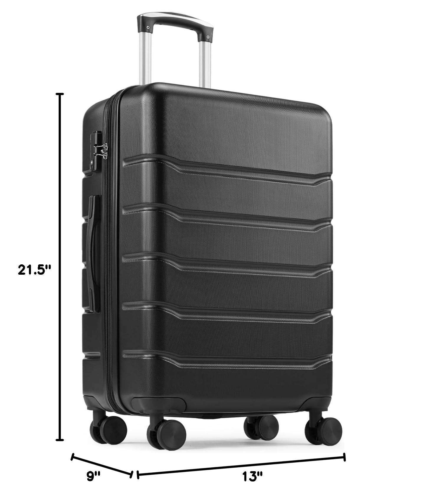 20 Inch Expandable Lightweight Carry-On Luggage with Spinner Wheels & TSA Lock - Hard Shell Rolling Suitcase for Air Travel, Business Trips & Weekend Getaways