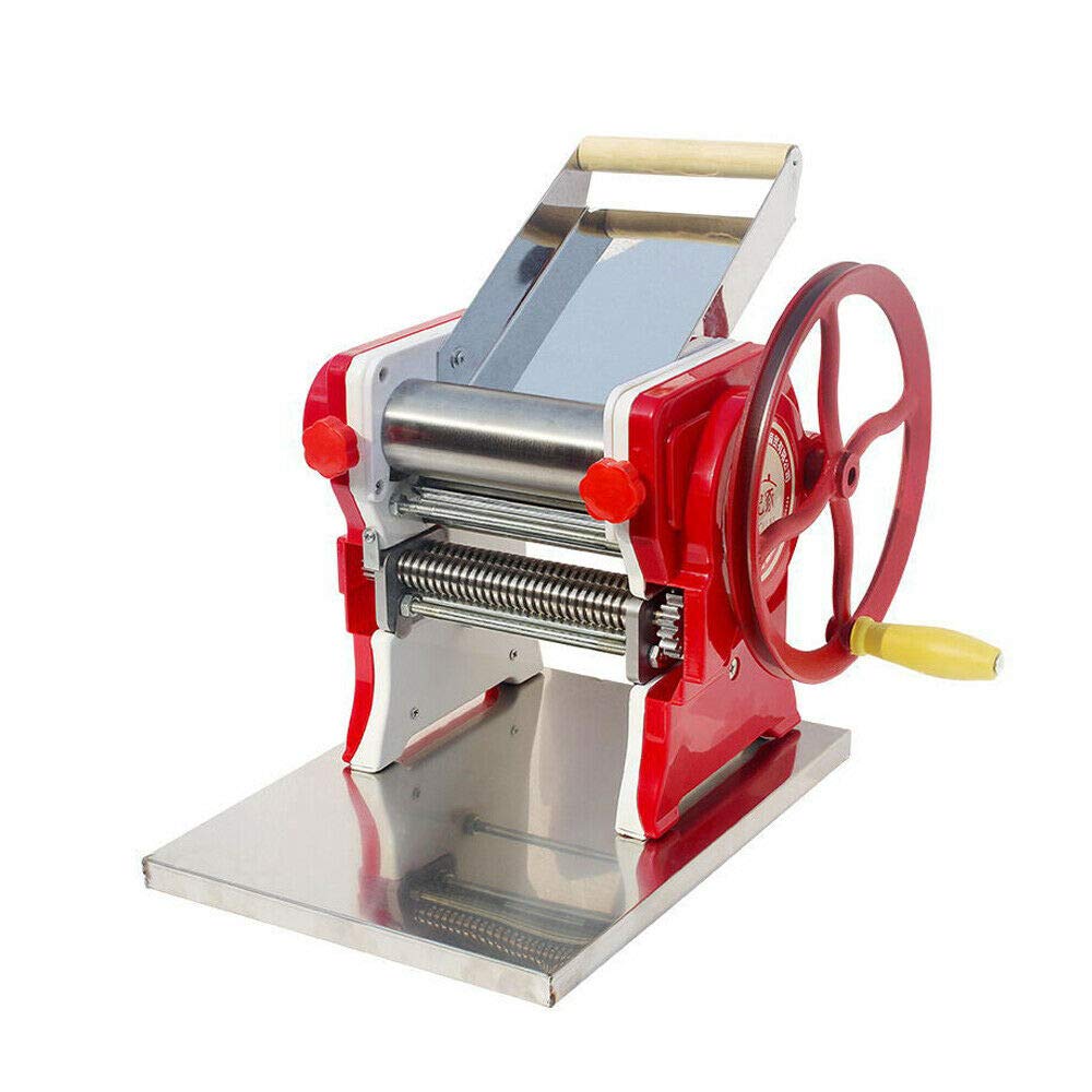 Commercial Pasta Roller Machine - Adjustable Thickness Hand Crank Noodle Maker for Homemade Spaghetti, Fettuccine, Lasagna & Dumpling Dough | Perfect for Italian Restaurants, Home Kitchens & Culinary Schools