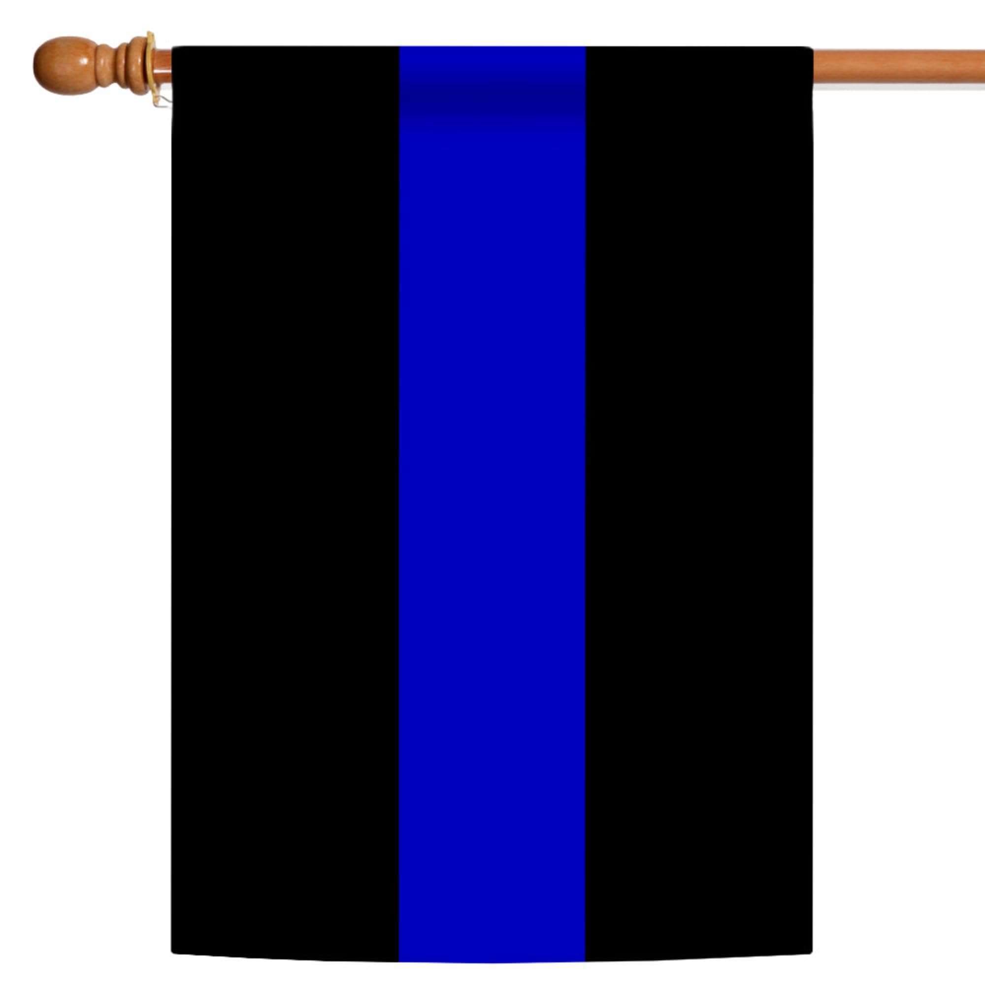 Thin Blue Line Police Flag 28x40 Inch - Double Sided Outdoor Garden Flag for Law Enforcement Support, House & Yard Decoration | Perfect for Front Porch, Police Appreciation & Patriotic Displays