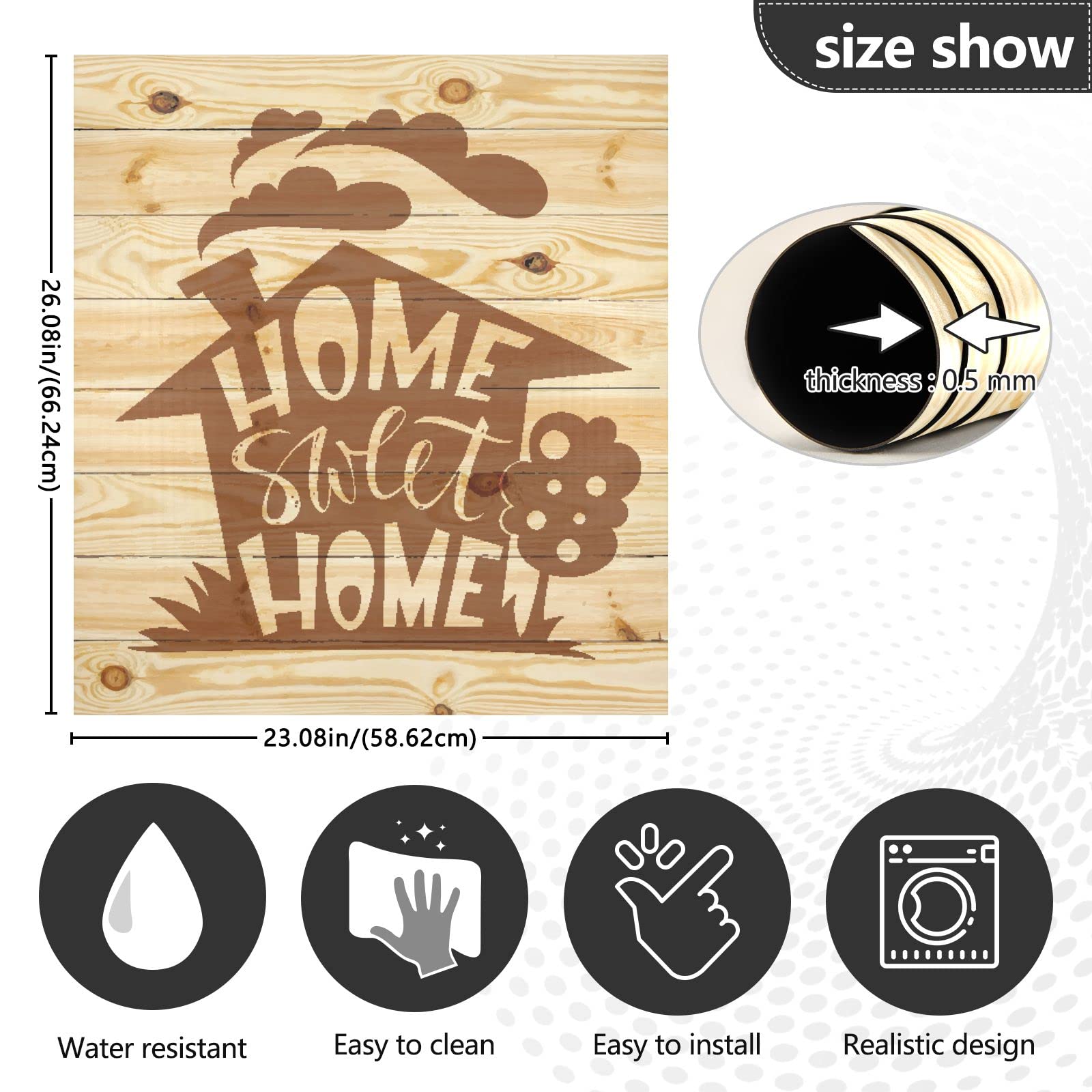 Kitchen Decor Dishwasher Magnet Cover Sticker - Washing Machine & Refrigerator Panel Decal | Home Sweet Home Magnetic Sticker for Fridge, Cabinets & Doors | Perfect for Home Kitchen Organization & Appliance Decoration