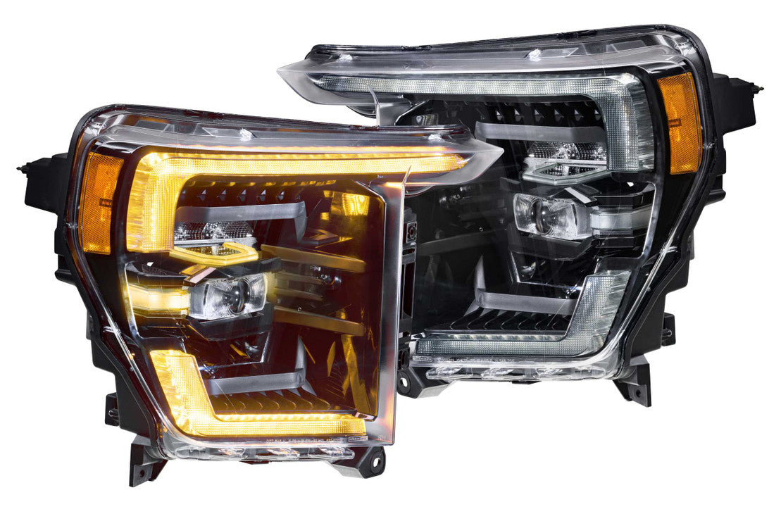 FORD F-150 (2021-2023) XB LED Headlights with Amber DRL - High-Performance Lighting Upgrade for Off-Road & Night Driving