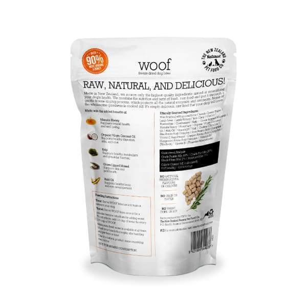 WOOF Wild Brushtail Freeze Dried Raw Dog Treats 50g - All Natural, Grain-Free, High Protein Training Snacks for Dogs - Perfect for Training, Rewards & Outdoor Adventures