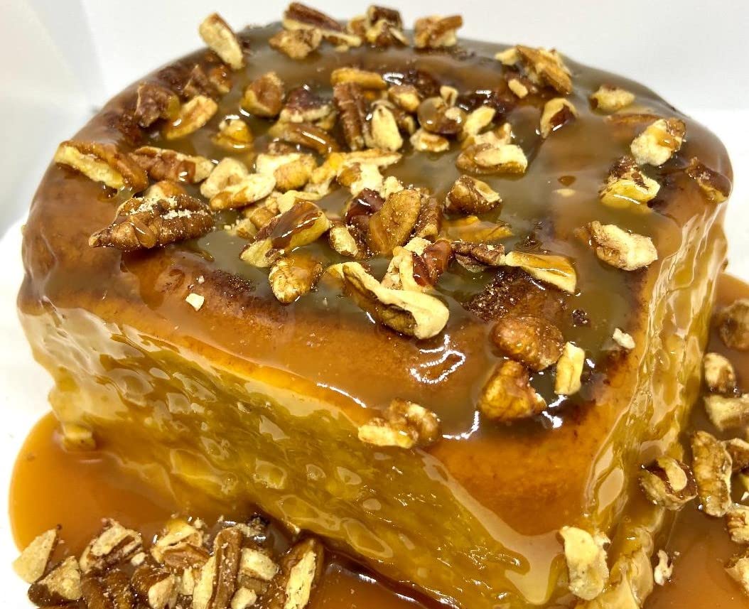 Gourmet Pecan Caramel Sticky Buns Cinnamon Rolls - 12 Pack (6 oz Each) | Fresh Baked Breakfast Pastries, Holiday Brunch Treats & Coffee Pairing Desserts