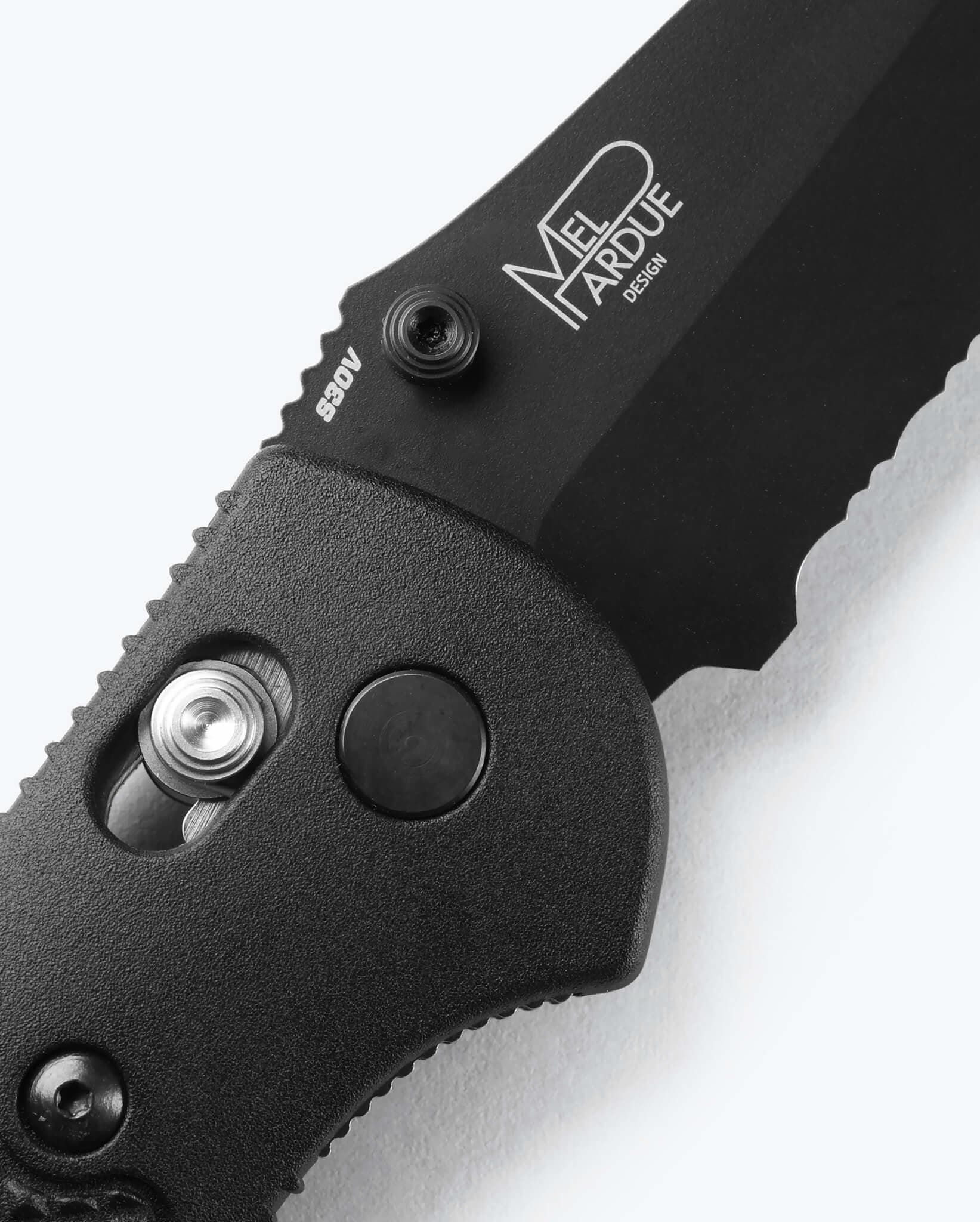 Benchmade Griptilian Folding Knife - Black Grivory Handle, Drop Point Blade - EDC, Camping, Hunting & Outdoor Survival Tool