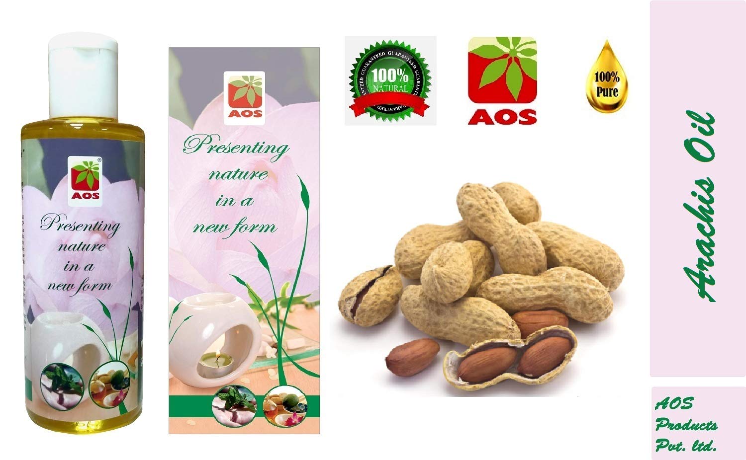 100% Pure Cold Pressed Peanut Oil (Arachis Oil) - 30ml | Natural Groundnut Carrier Oil for Cooking, Heart Health & Lowering Cholesterol | Ideal for Kitchen, Skincare & Aromatherapy