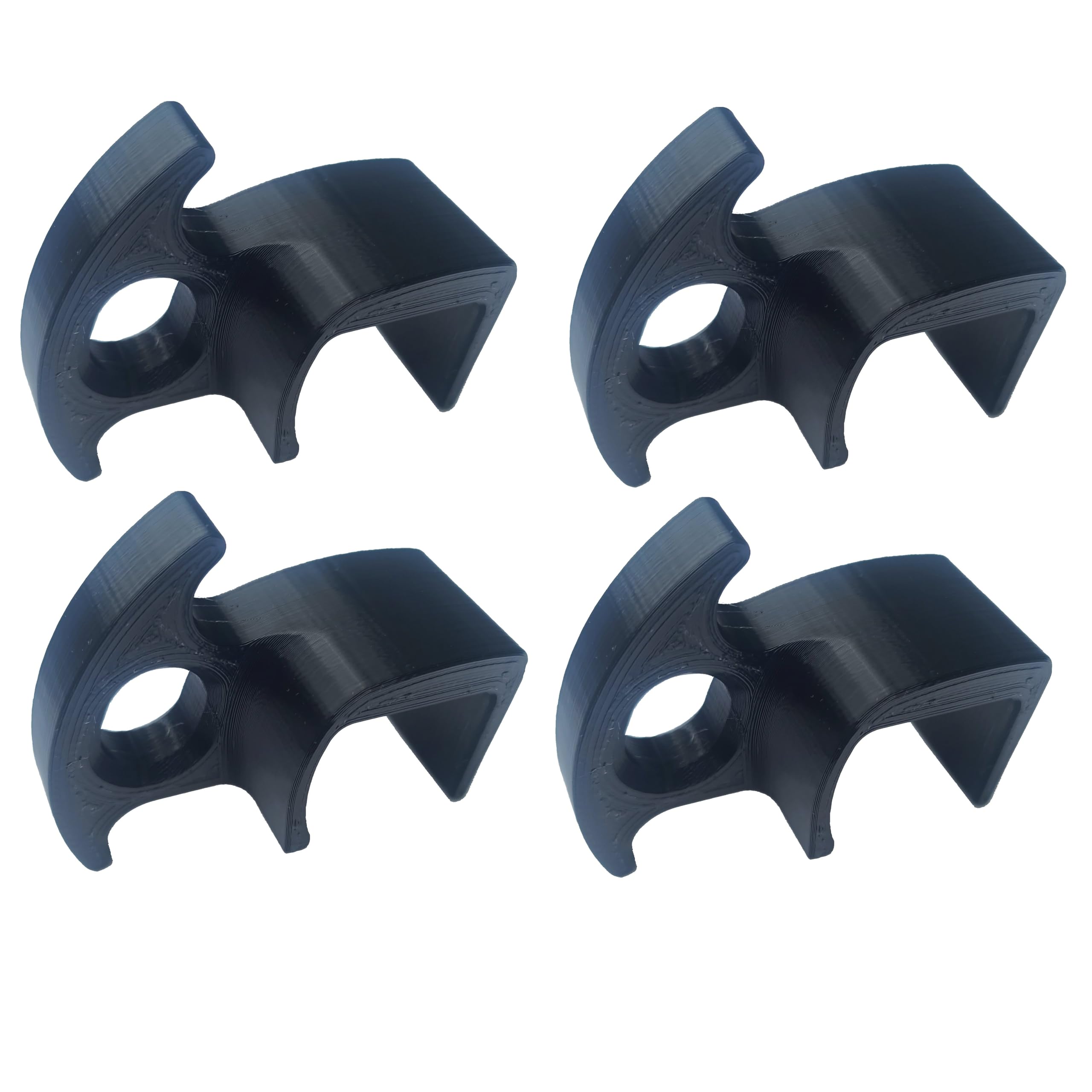 Pontoon Boat Fender Clips with Marine Cleat Style Rope Tie - Heavy Duty Docking Clips for up to 1/2