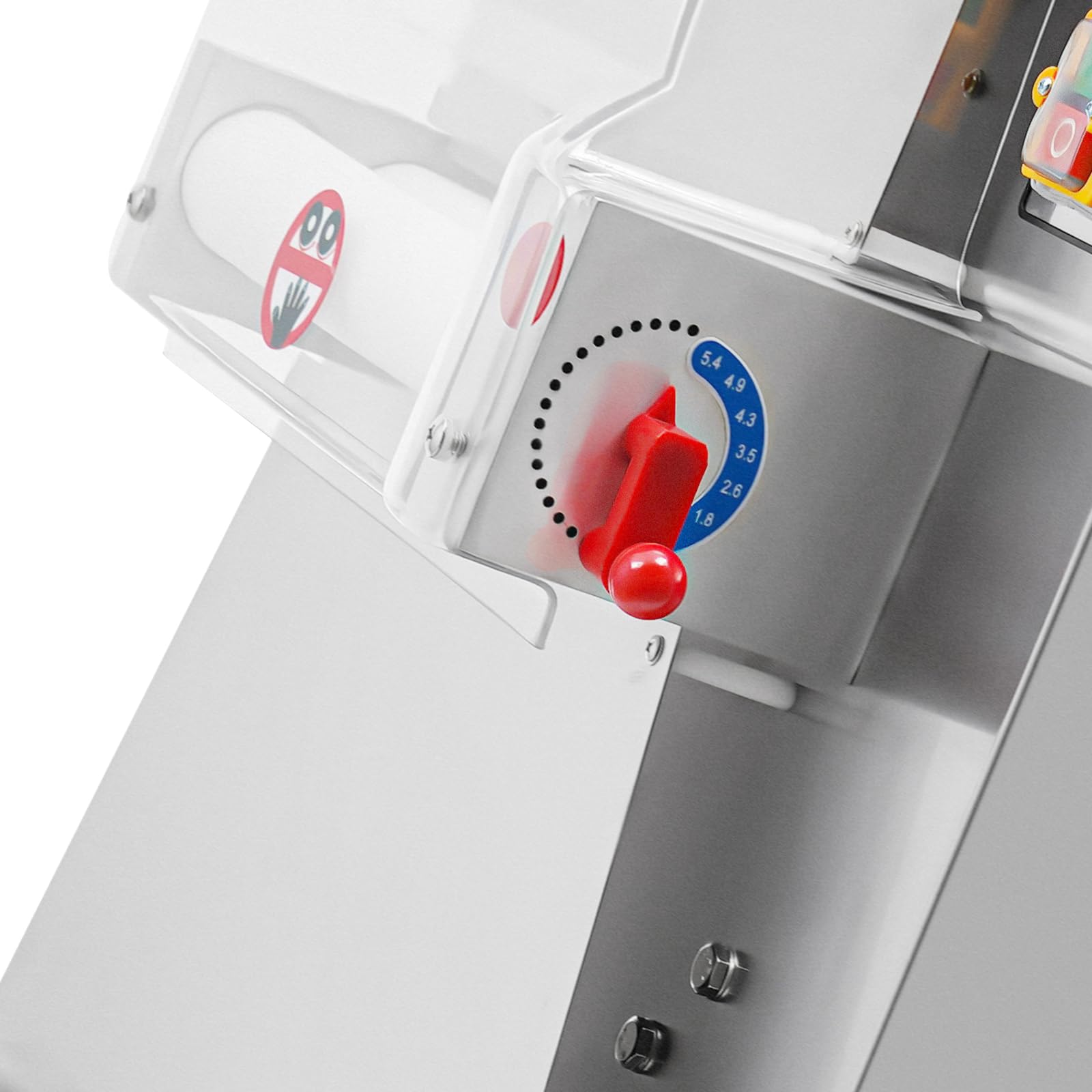 Electric Commercial Dough Roller Machine 3-15 Inch Adjustable | Automatic Pizza Dough Press & Noodle Maker | 370W Heavy Duty | Perfect for Pizzerias, Bakeries & Italian Restaurants | Dough Sheeter for Pizza, Bread, Pasta & Pastry Making